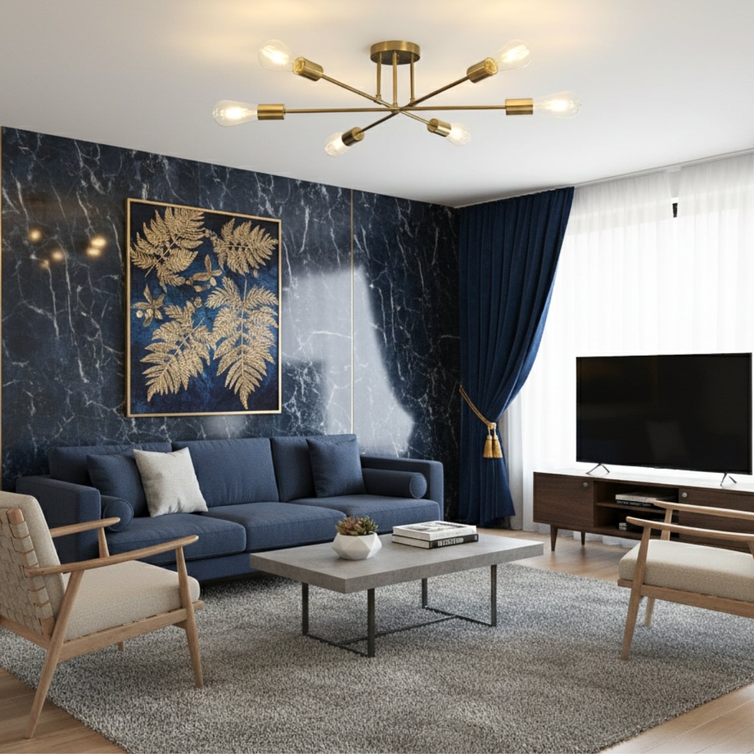 Bremen - Scandinavian Minimalist LED Chandelier Ceiling Light