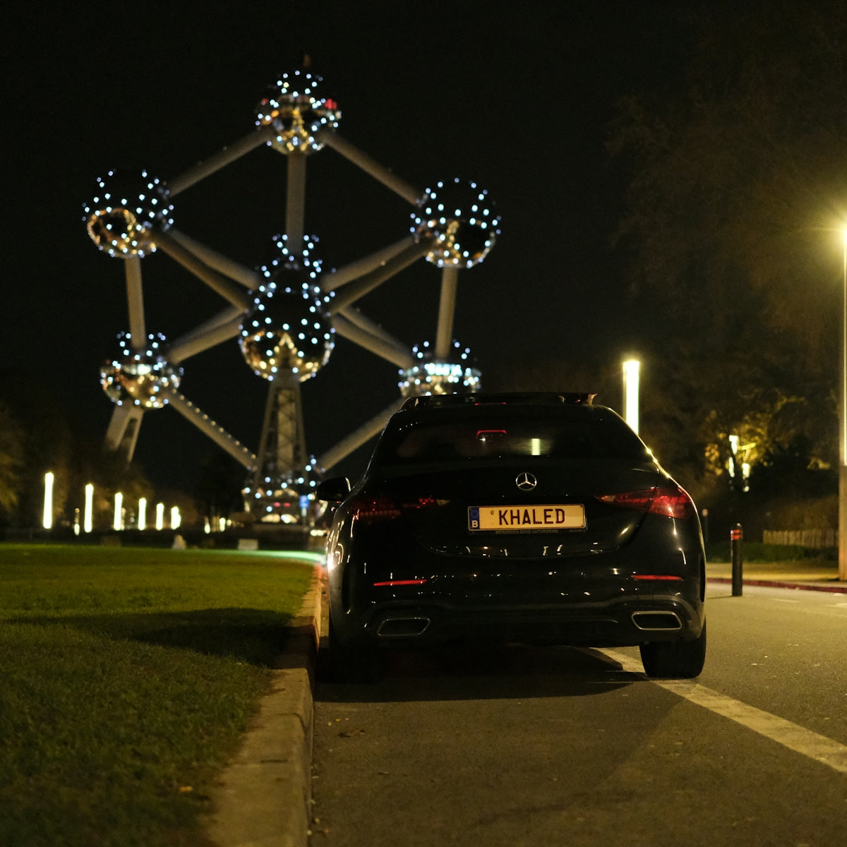 a car parked on the side of the road