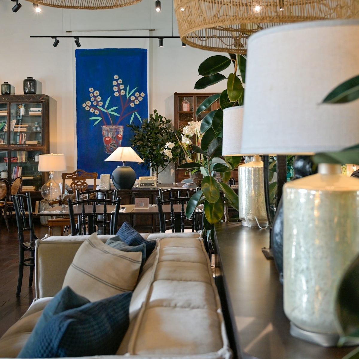 Cozy room with plants and home decor