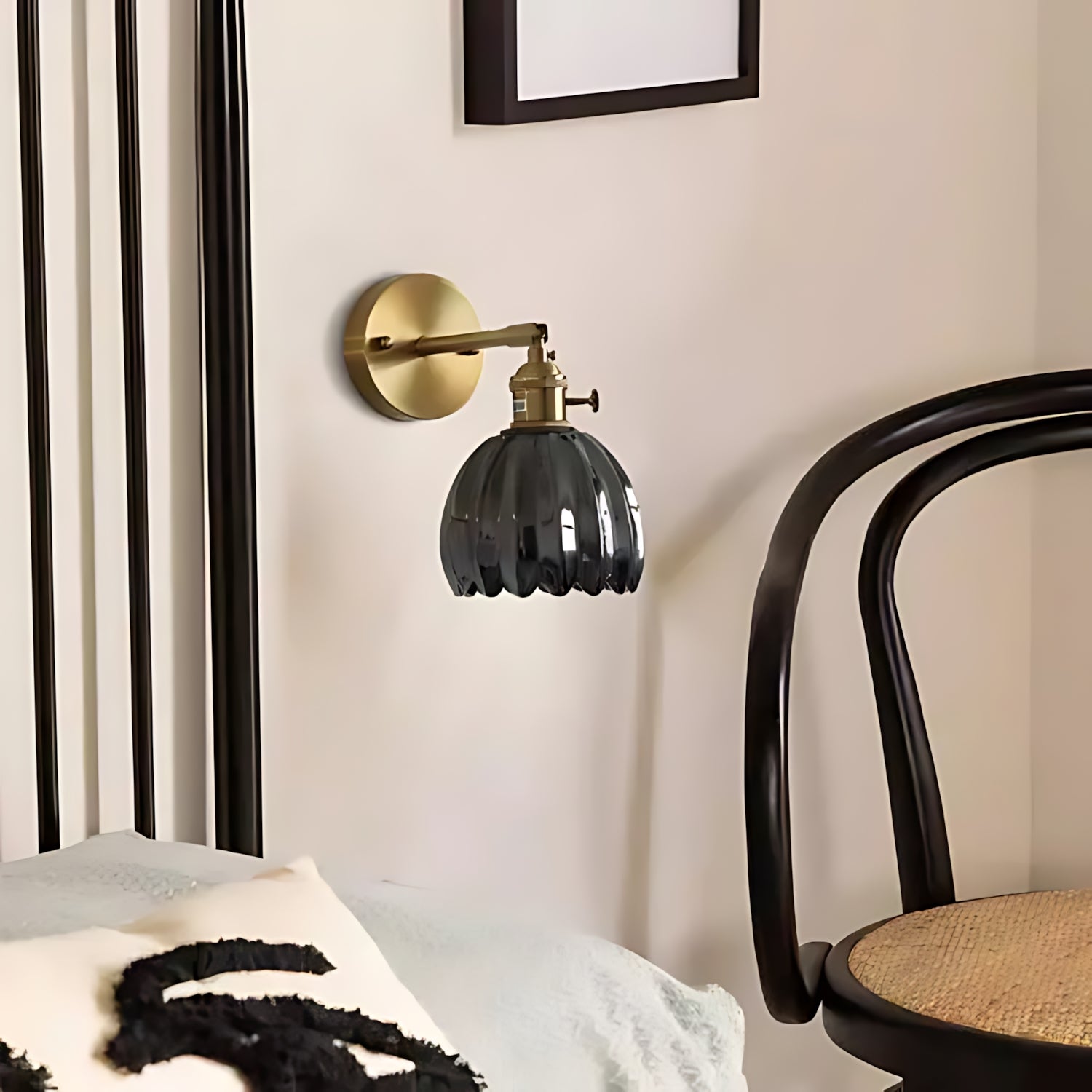 Retro Tulip Glass Wall Sconce