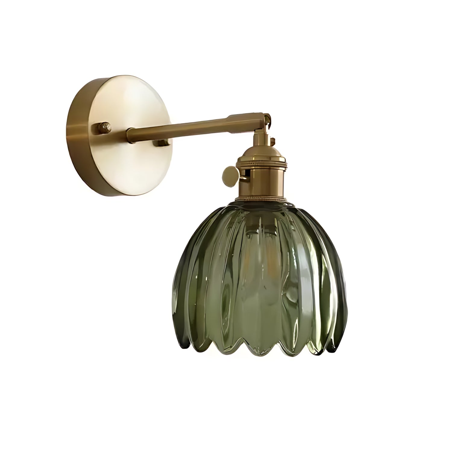 Retro Tulip Glass Wall Sconce