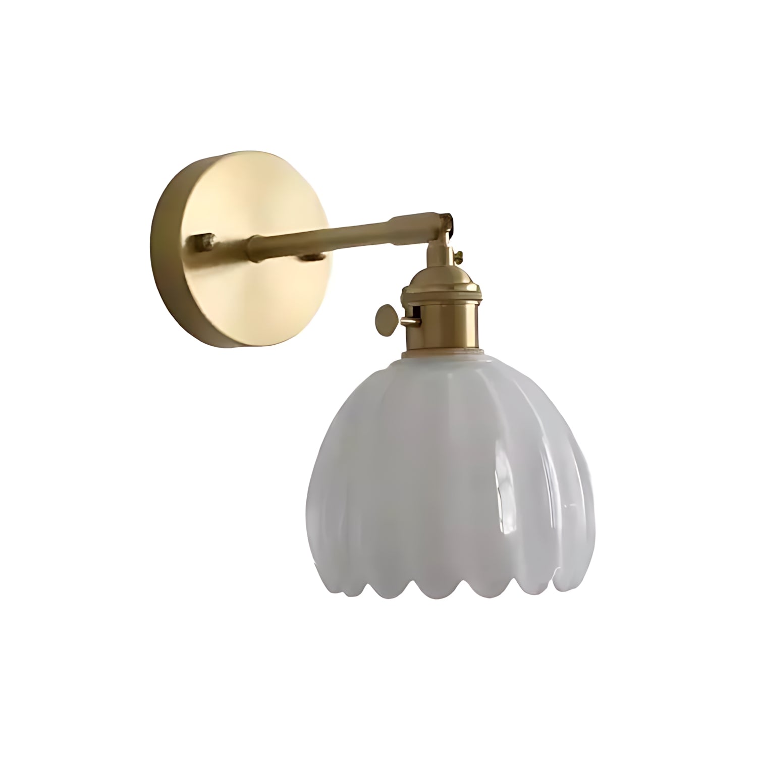 Retro Tulip Glass Wall Sconce