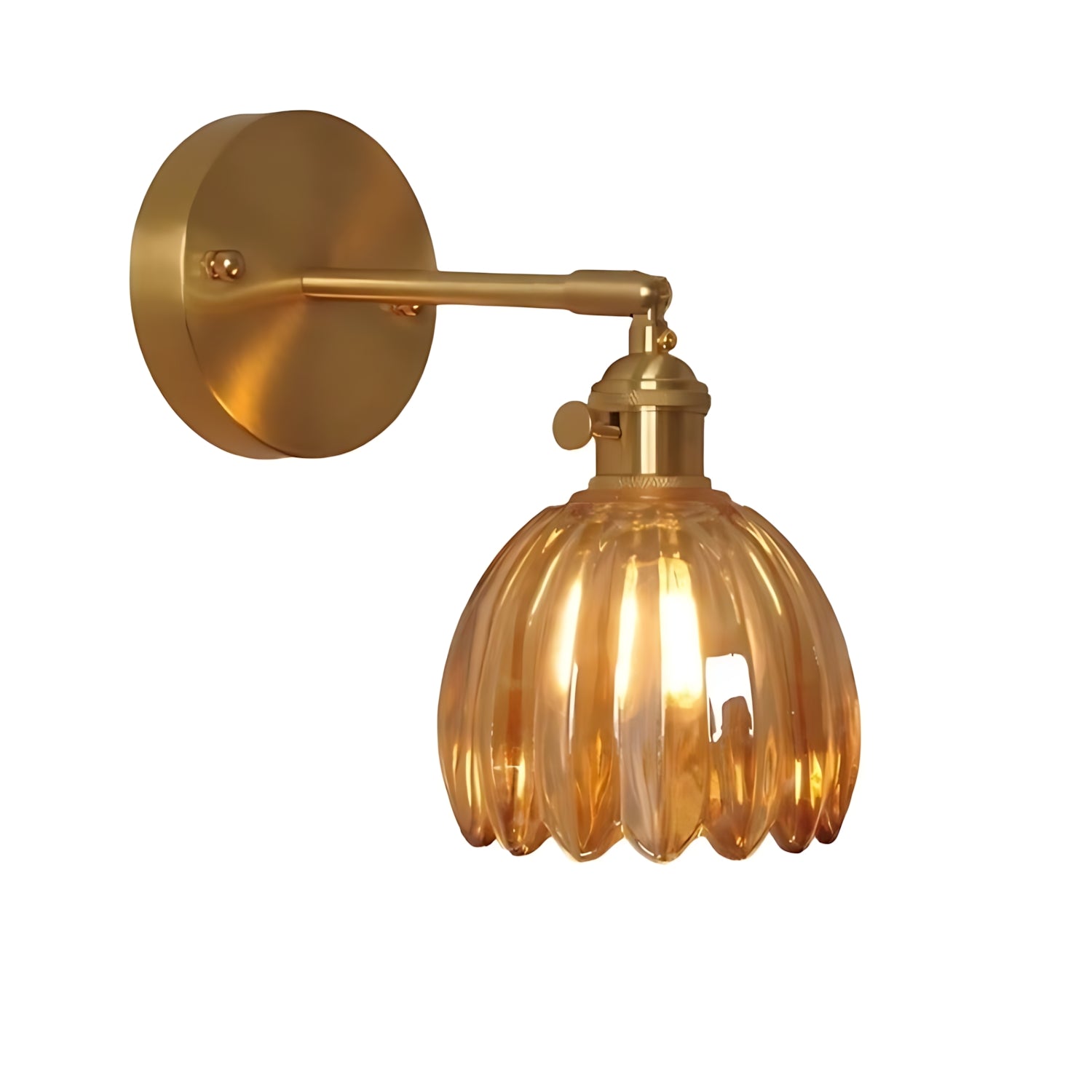 Retro Tulip Glass Wall Sconce