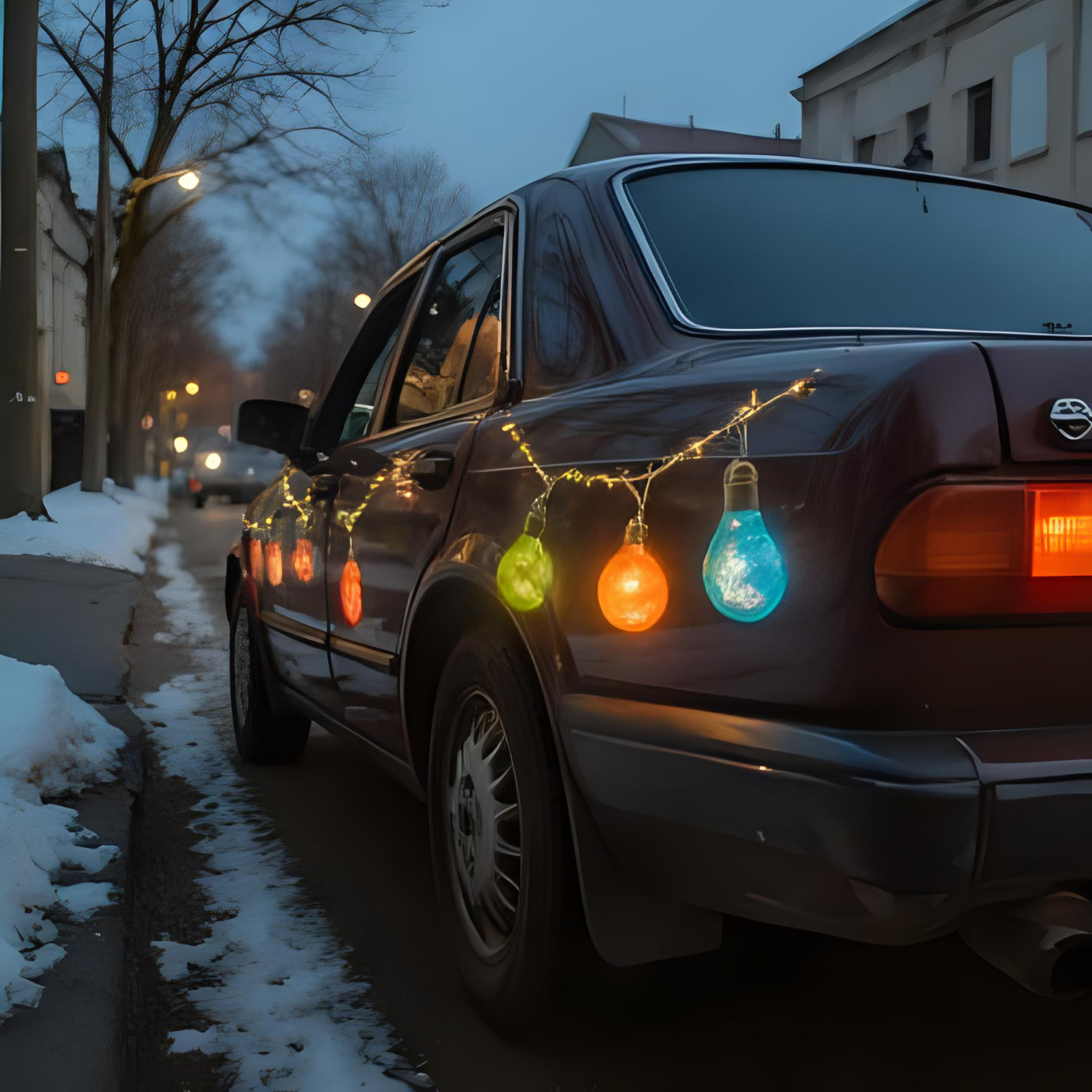 Car Christmas Reflective Magnetic Bulbs (24)
