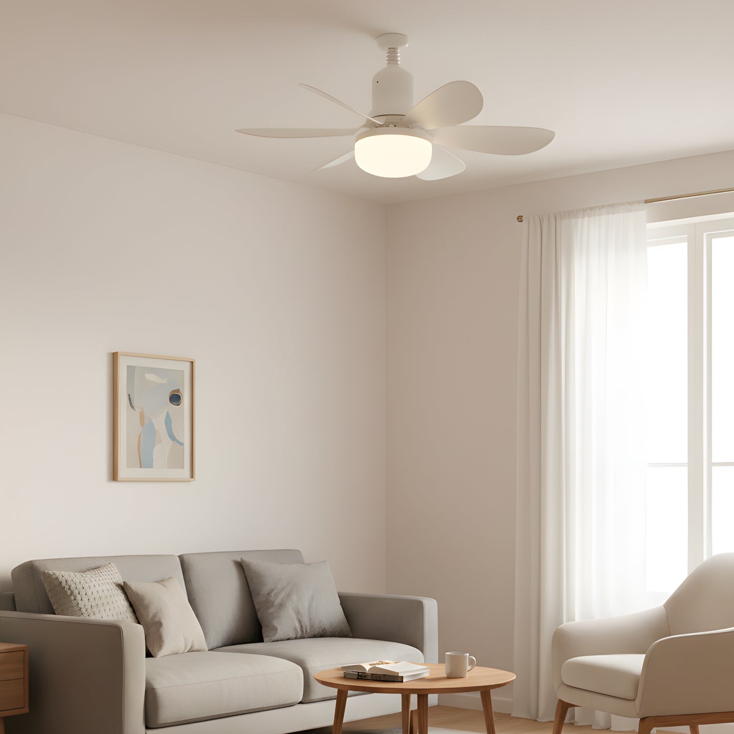 Zella - E27 Ceiling Fan LED Light with Remote