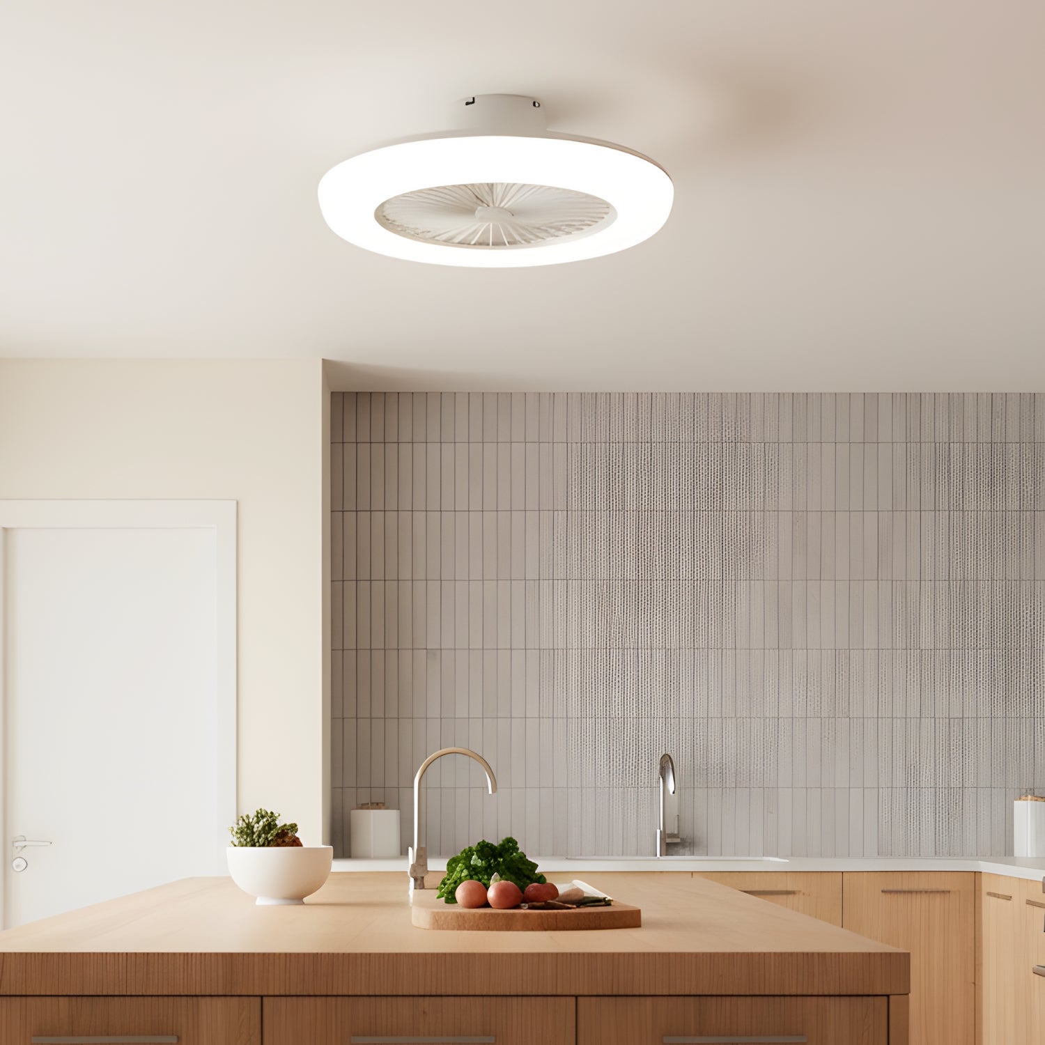 Varn – LED E27 Ceiling Fan for Bulb Socket with Remote - Dimmable Light