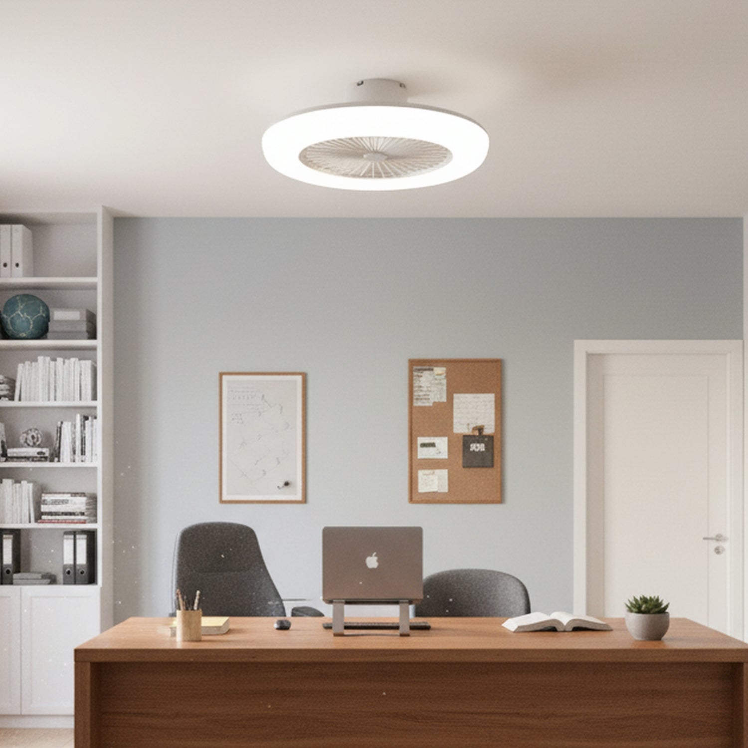 Varn – LED E27 Ceiling Fan for Bulb Socket with Remote - Dimmable Light