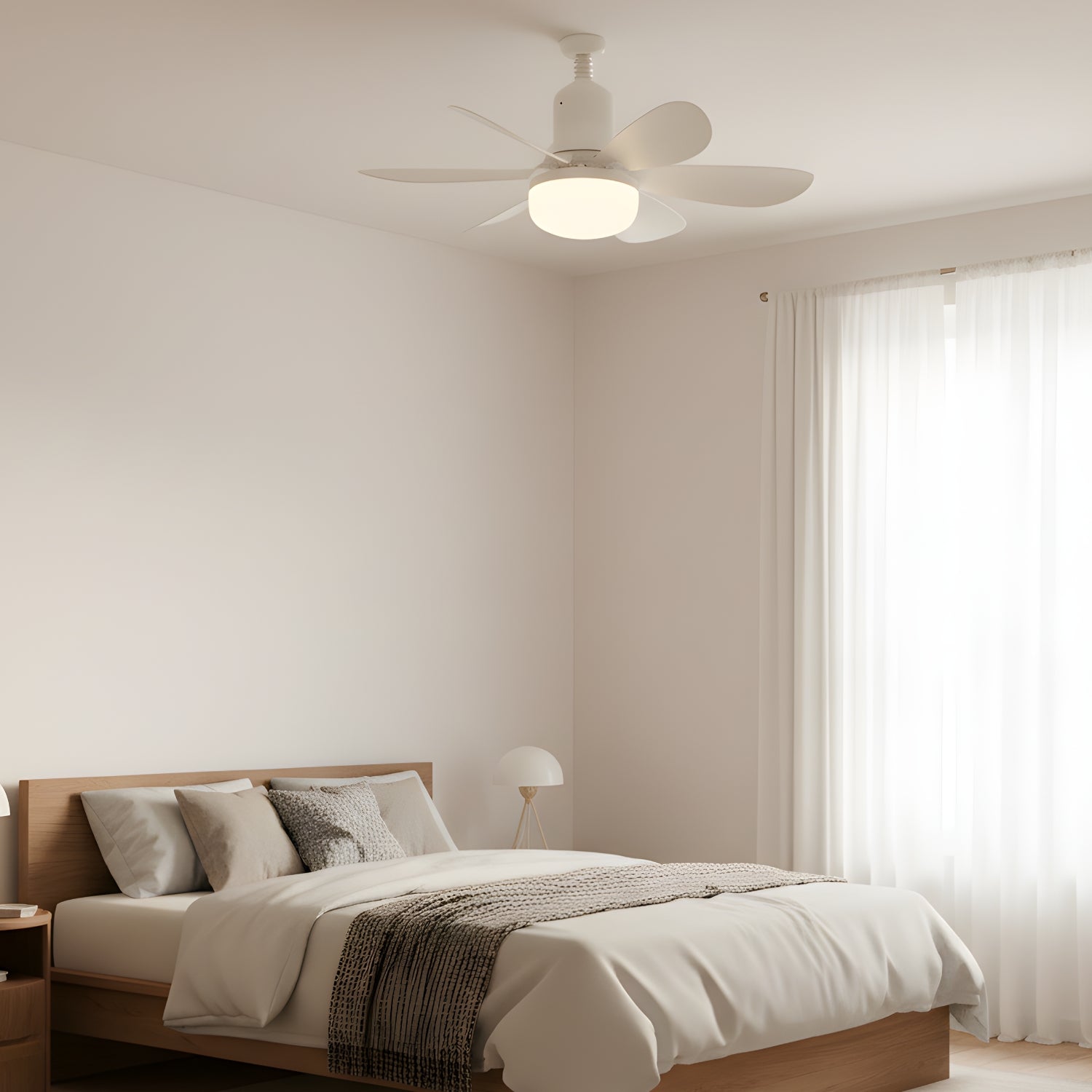 Zella - E27 Ceiling Fan LED Light with Remote
