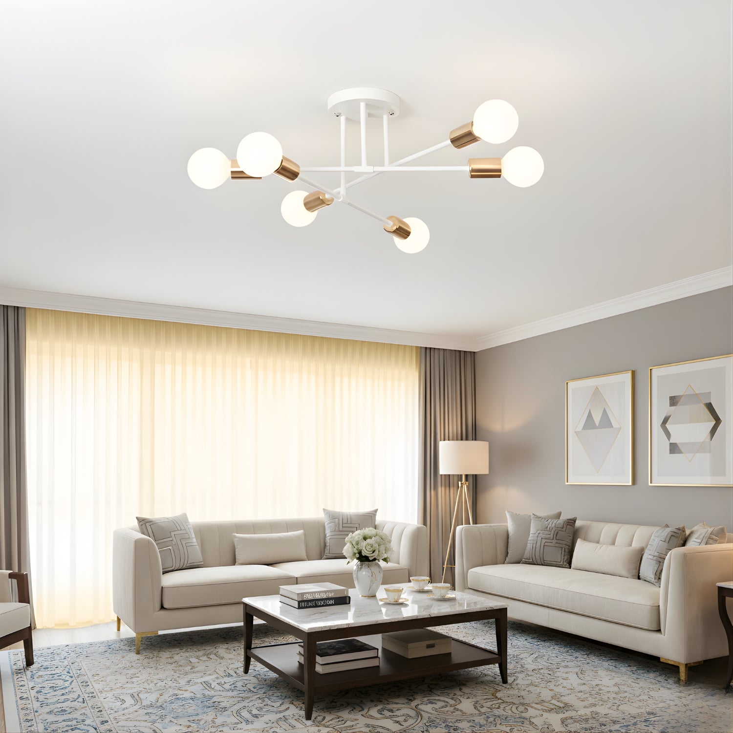 Bremen - Scandinavian Minimalist LED Chandelier Ceiling Light