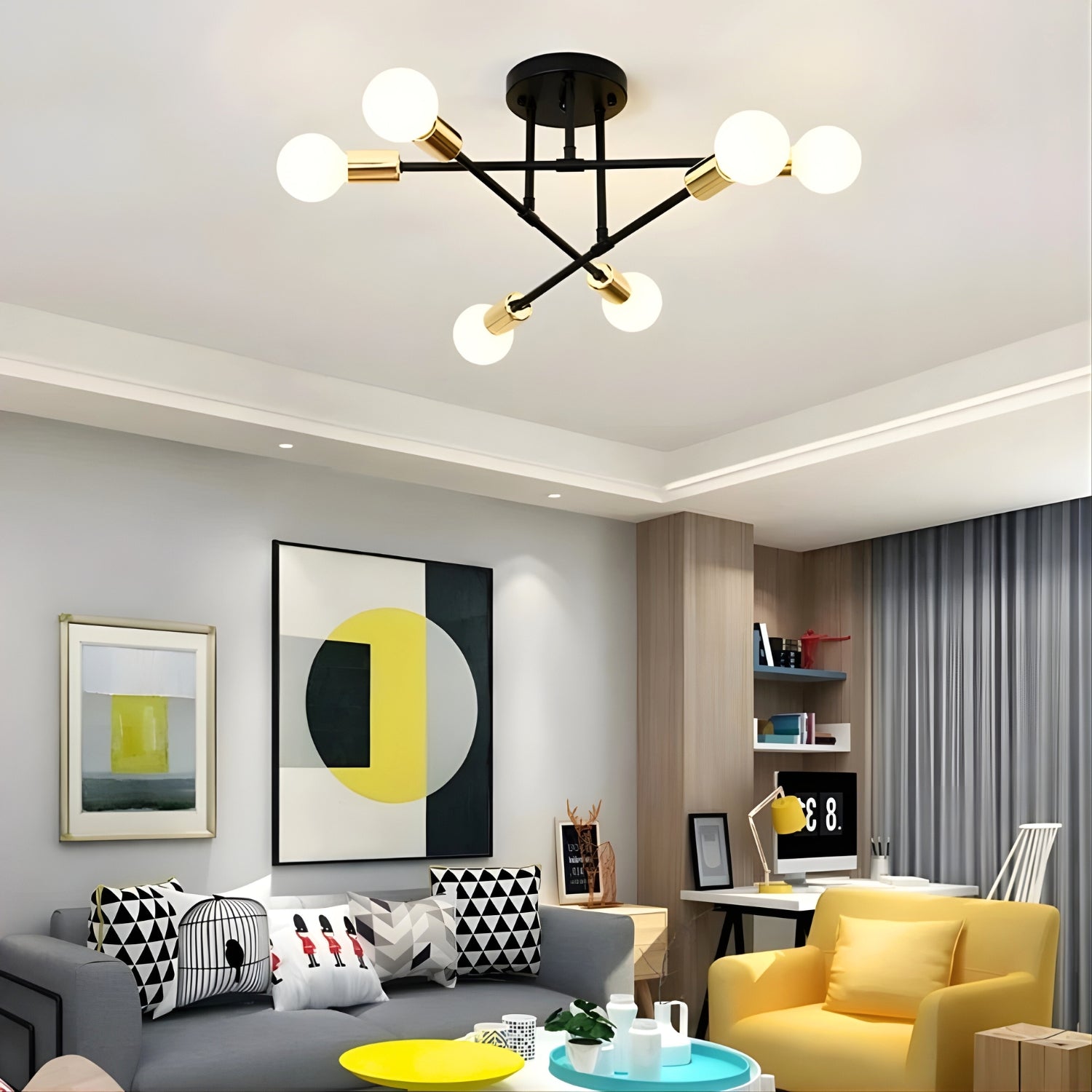 Bremen - Scandinavian Minimalist LED Chandelier Ceiling Light