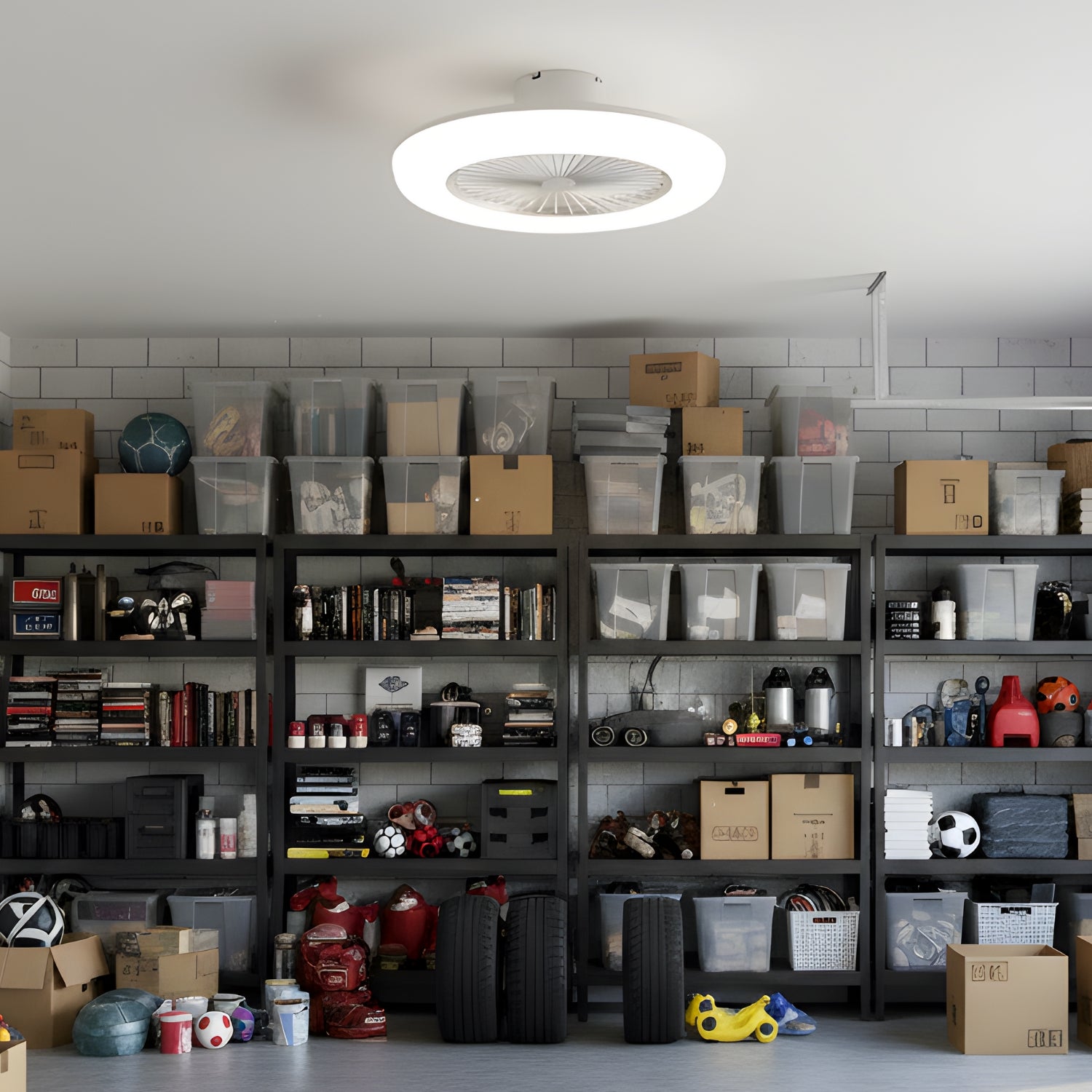 Varn – LED E27 Ceiling Fan for Bulb Socket with Remote - Dimmable Light