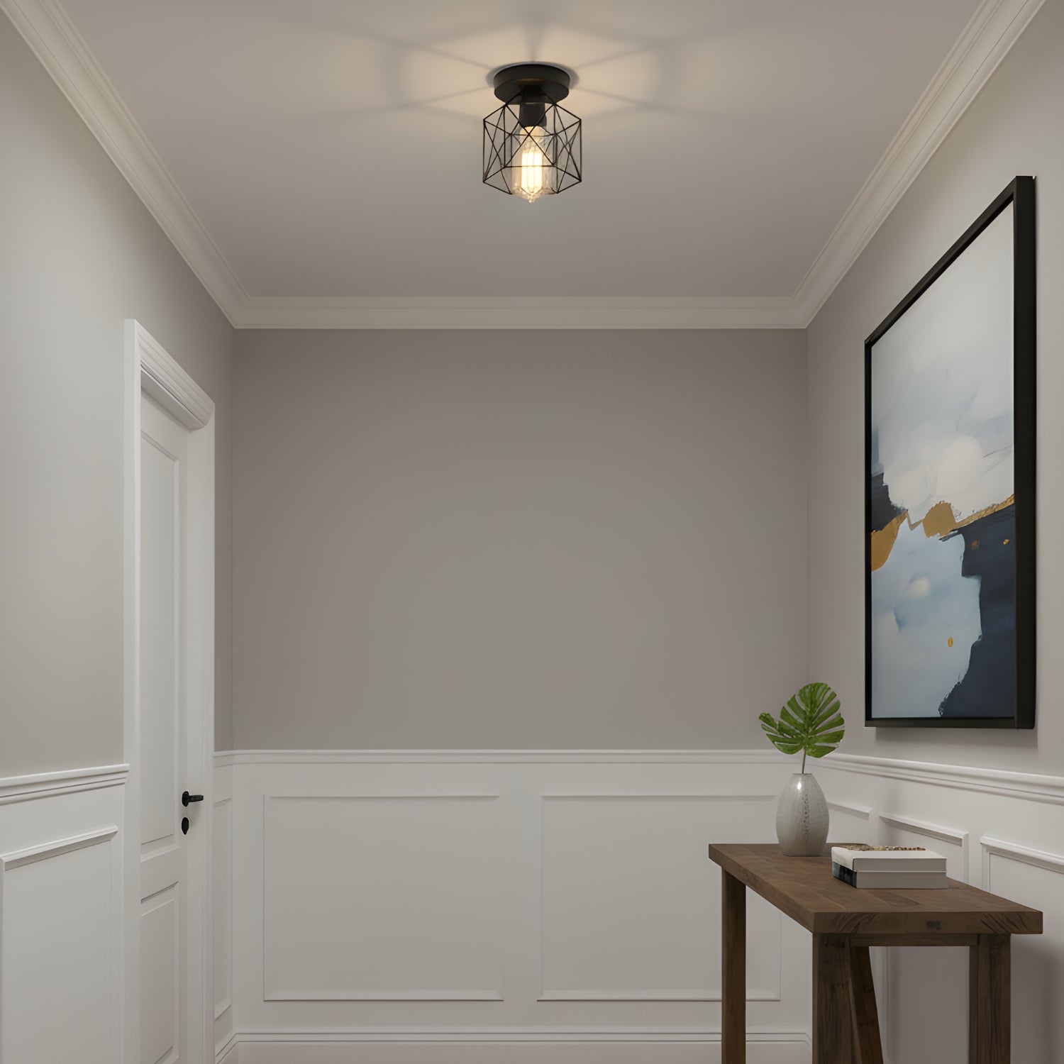 Velden - Retro Ceiling Light- Minimalist Industrial Fixture