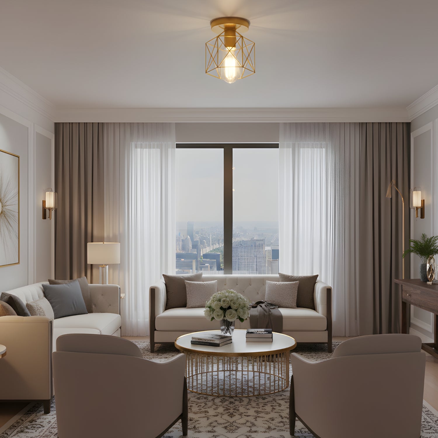 Velden - Retro Ceiling Light- Minimalist Industrial Fixture