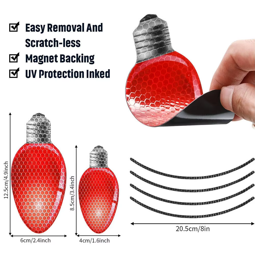 Light bulbs magnetic car stickers