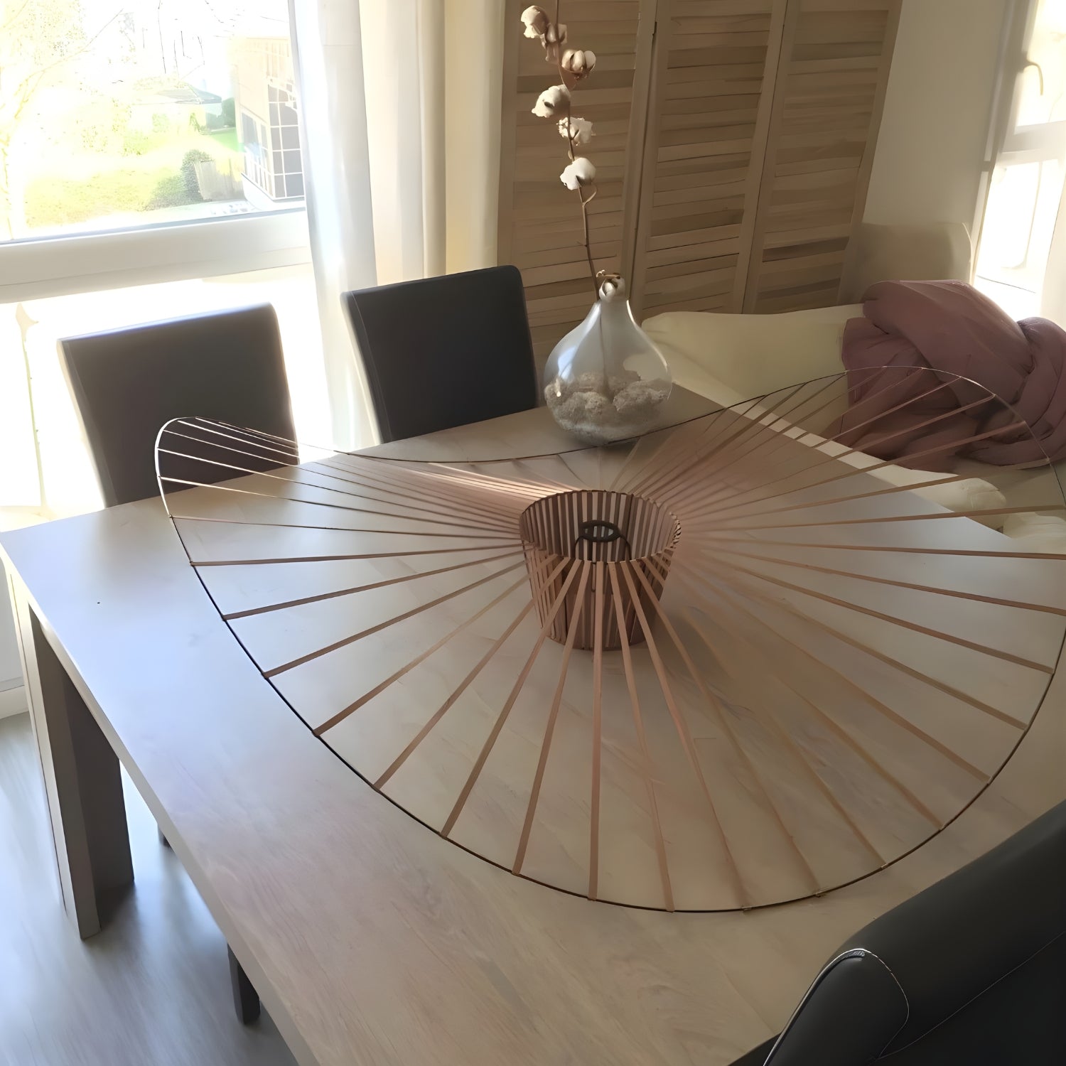 Weil - Italian-Inspired Nordic Modern Straw Hat Ceiling Lamp Creative Designer Chandelier Light Fixture