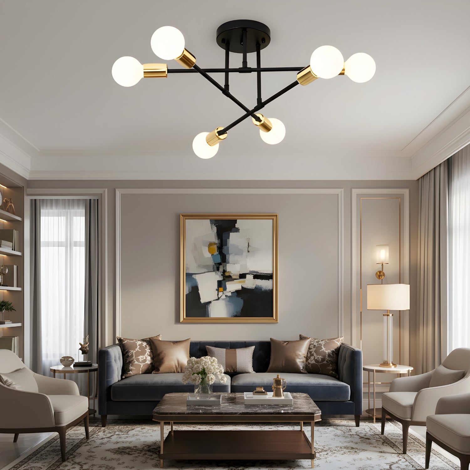Bremen - Scandinavian Minimalist LED Chandelier Ceiling Light