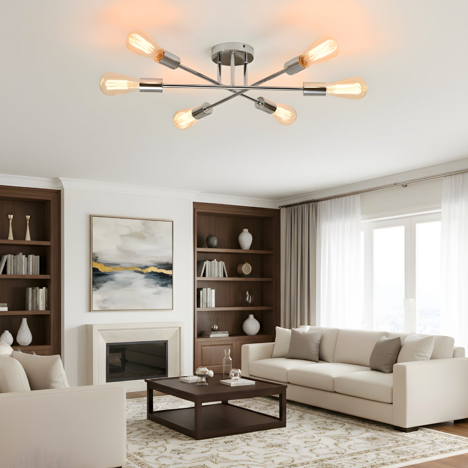 Bremen - Scandinavian Minimalist LED Chandelier Ceiling Light