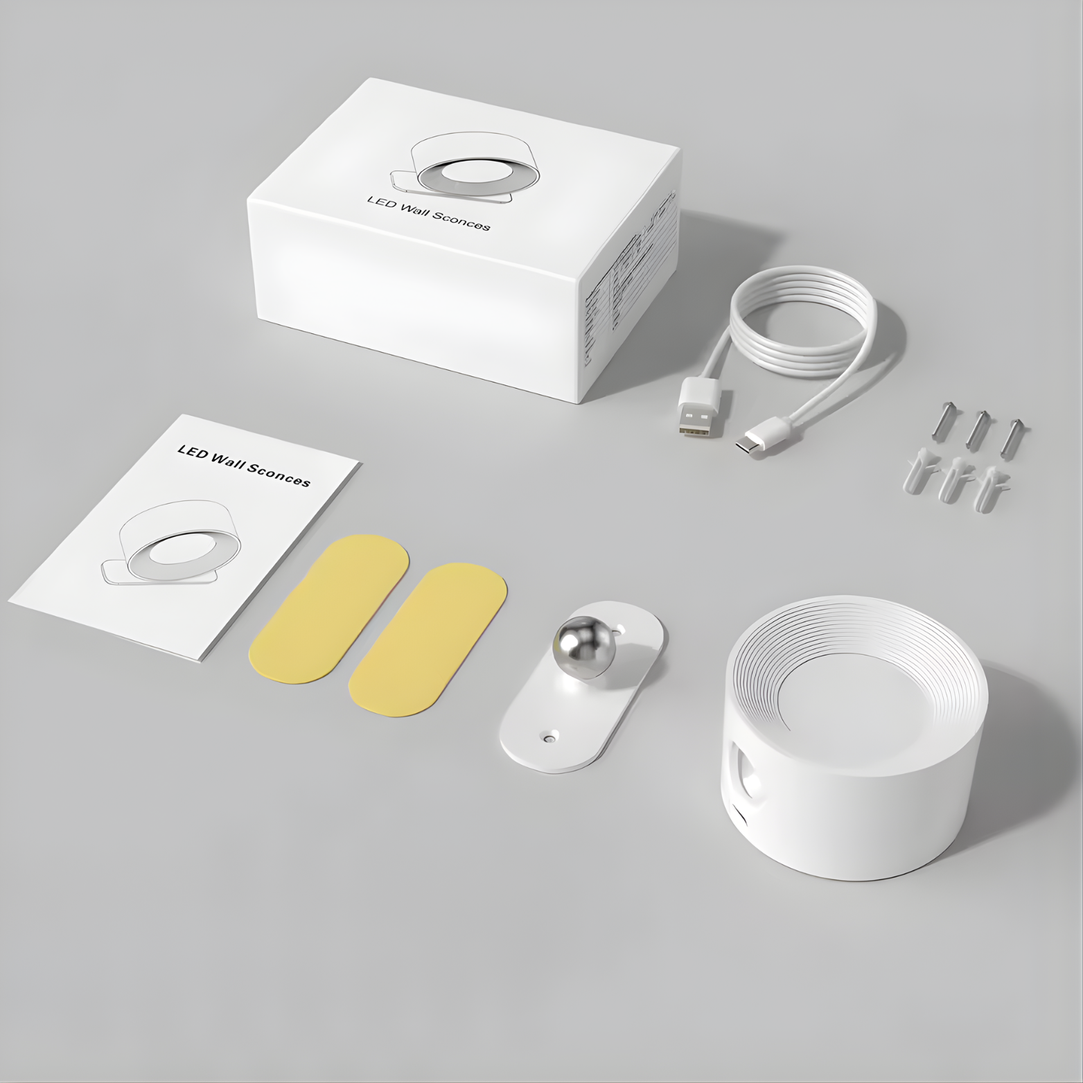 Alberheim - 3" Rechargeable 360° Wireless Wall LED Lamp