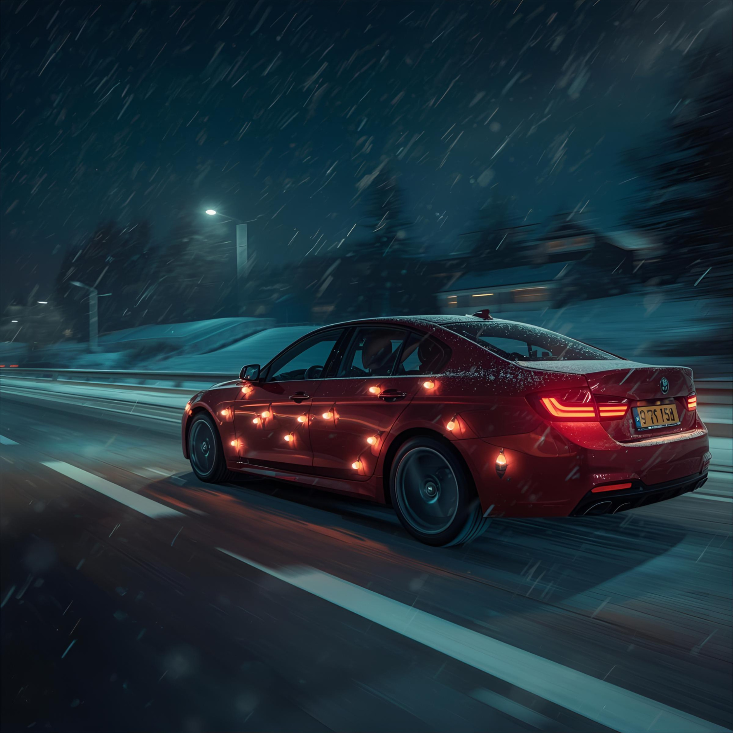 Car Christmas Reflective Magnetic Bulbs (24)