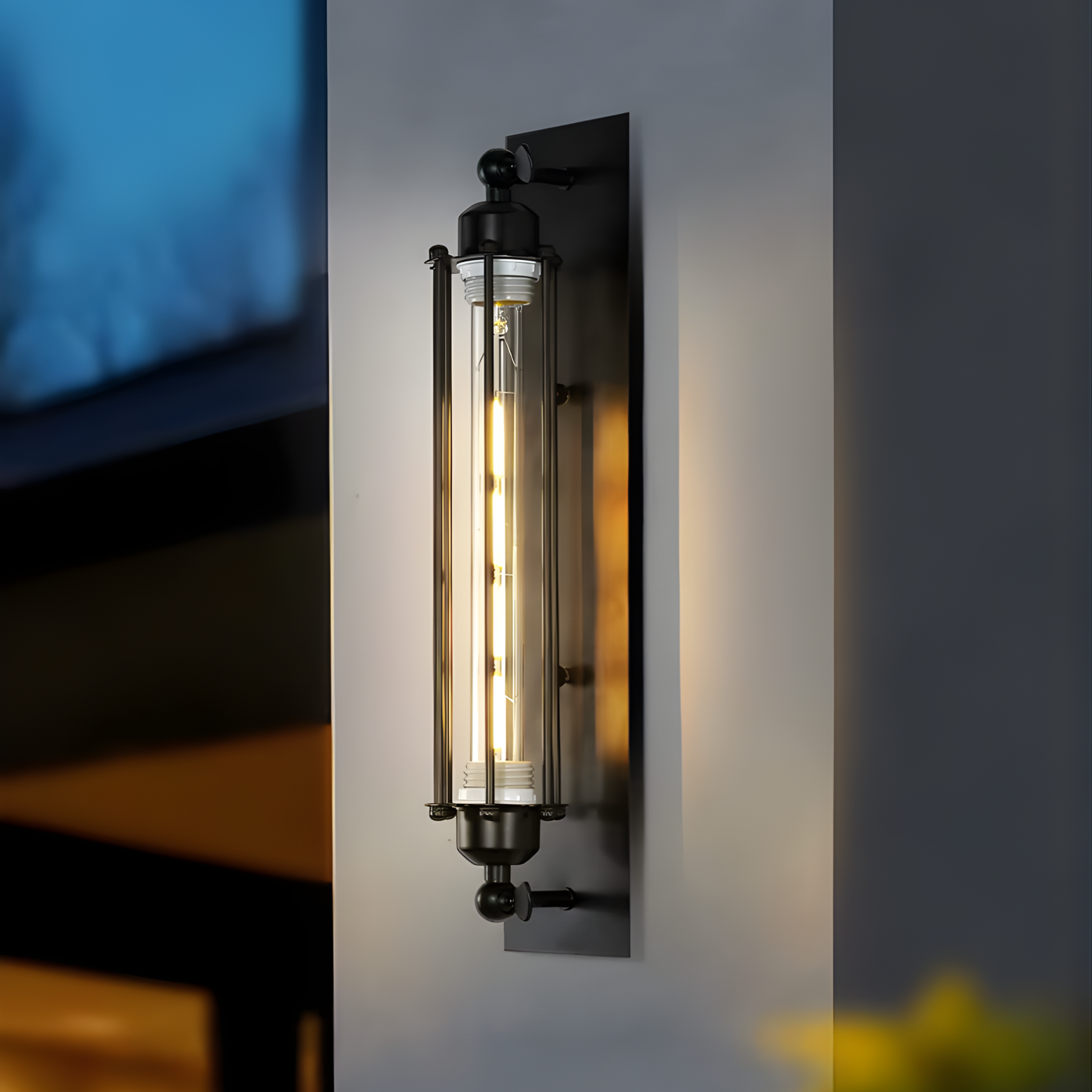 Nebula - 18" Industrial E27 LED Metallic Wall Light