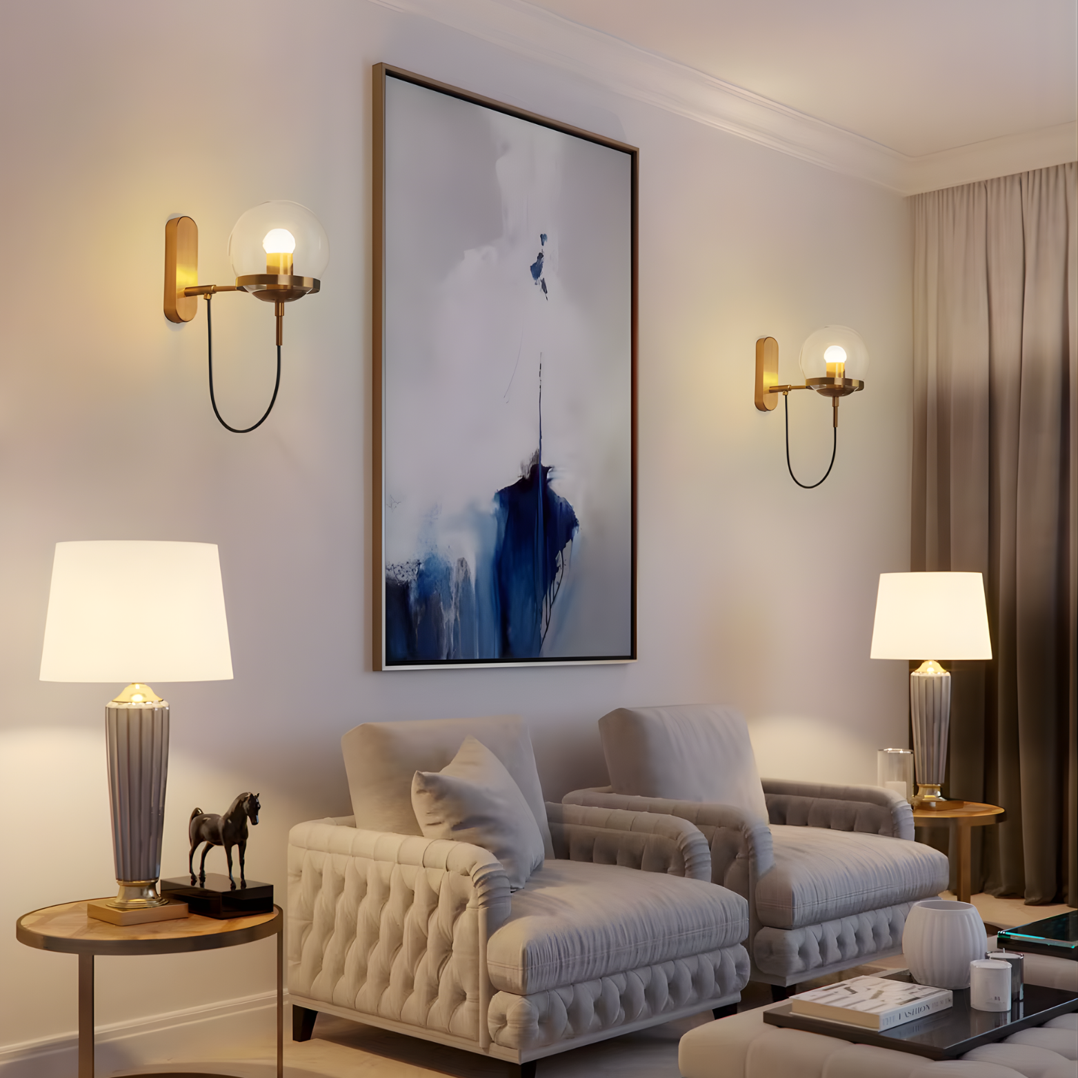 Molde - Round Sphere Wall Sconce