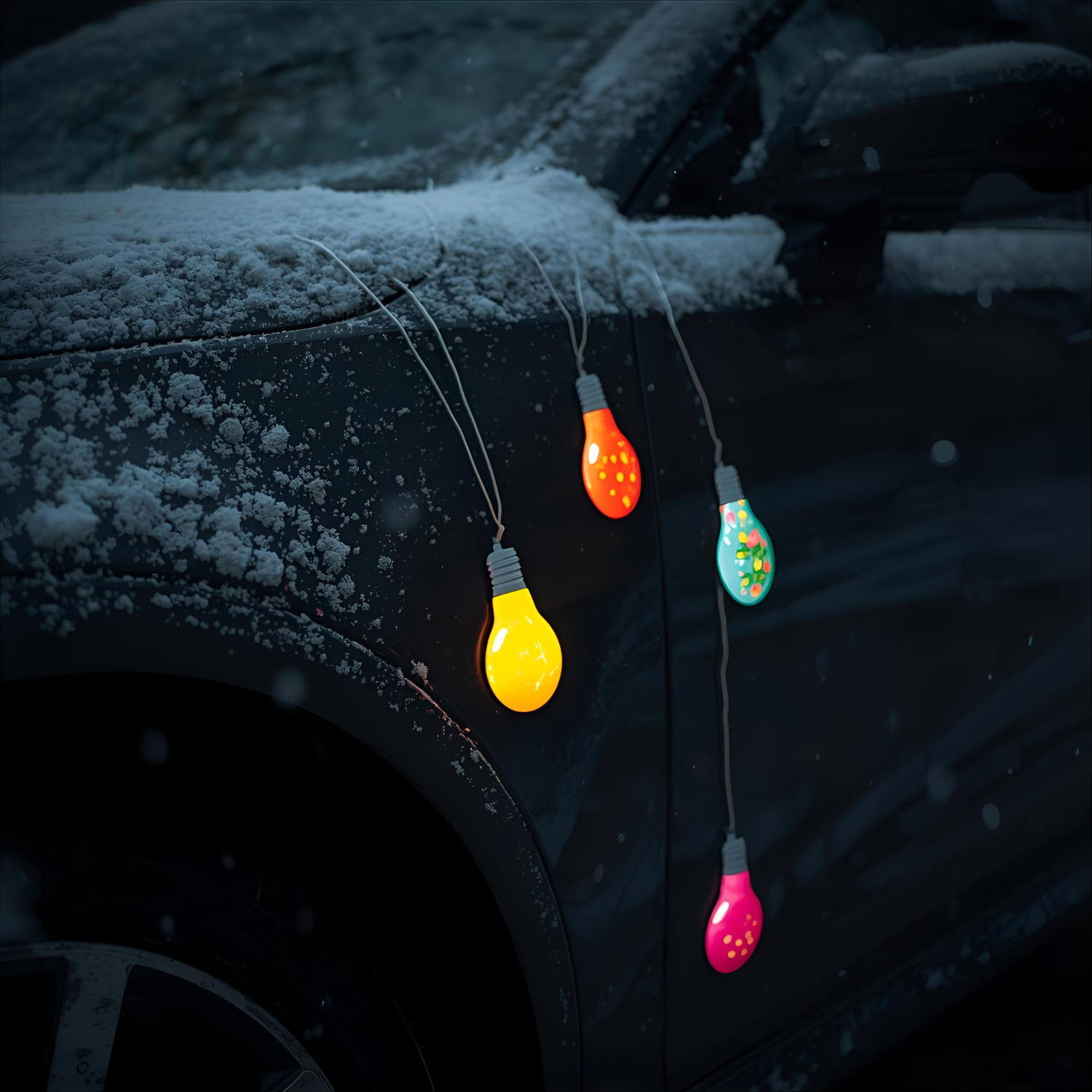 Car Christmas Reflective Magnetic Bulbs (24)