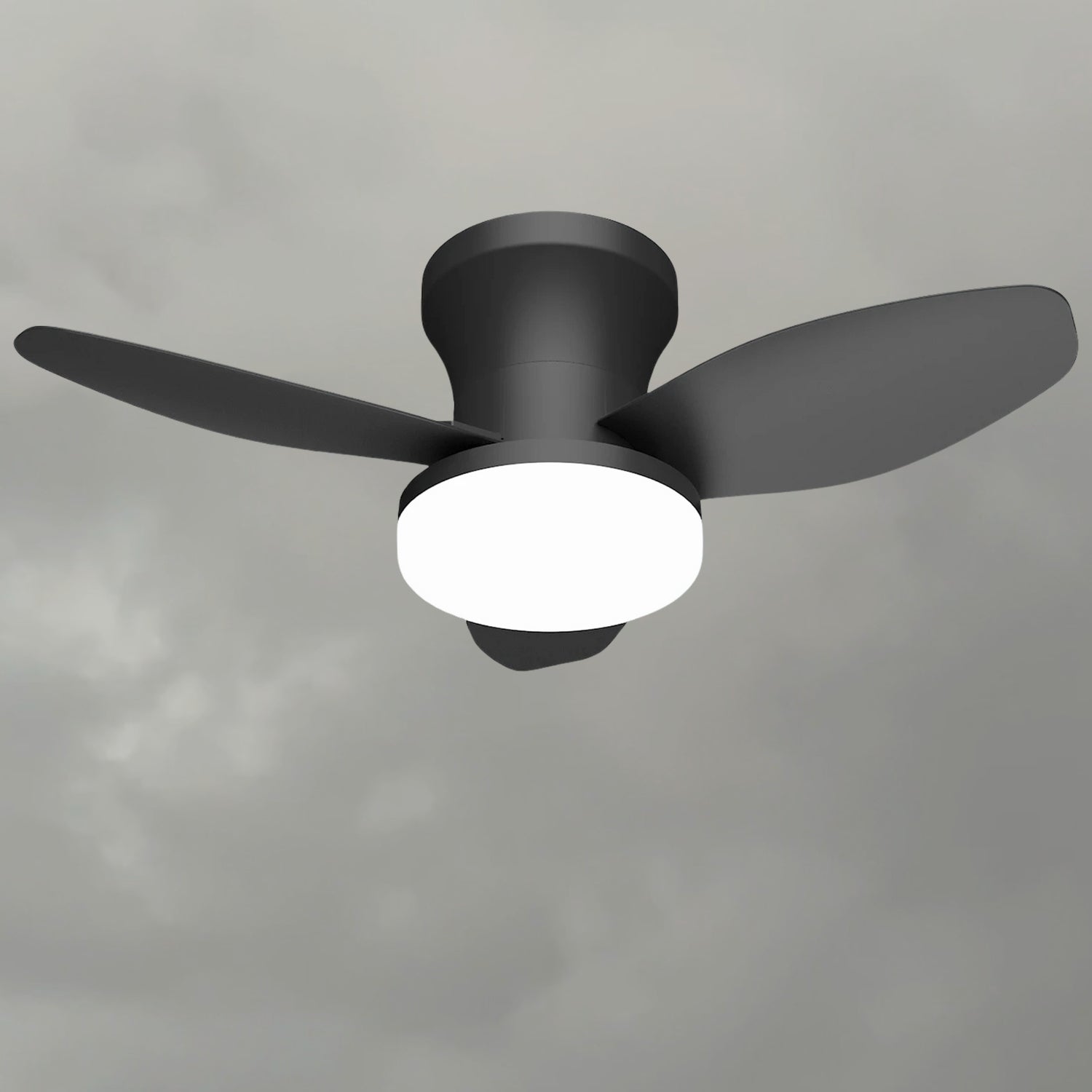 Brunn - 3 Blade Ceiling Fan with Dimmable LED & Remote Control