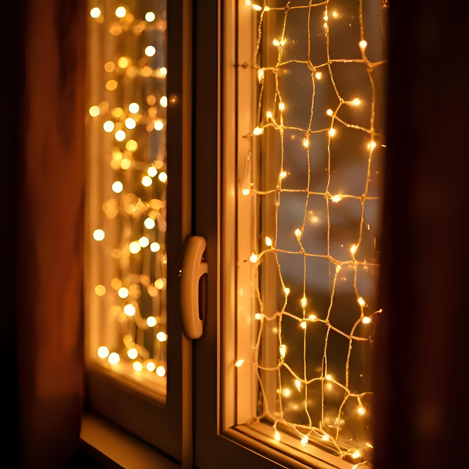 Outdoor Christmas Net LED Curtain Solar Light