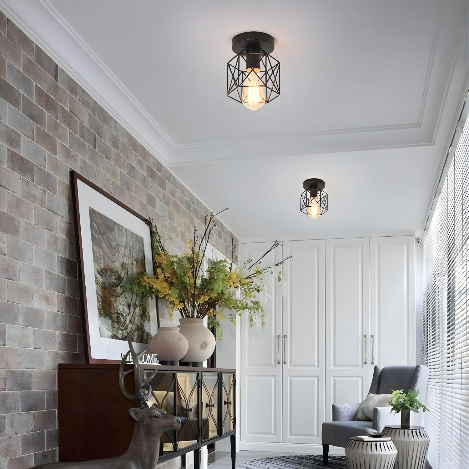 Velden - Retro Ceiling Light- Minimalist Industrial Fixture