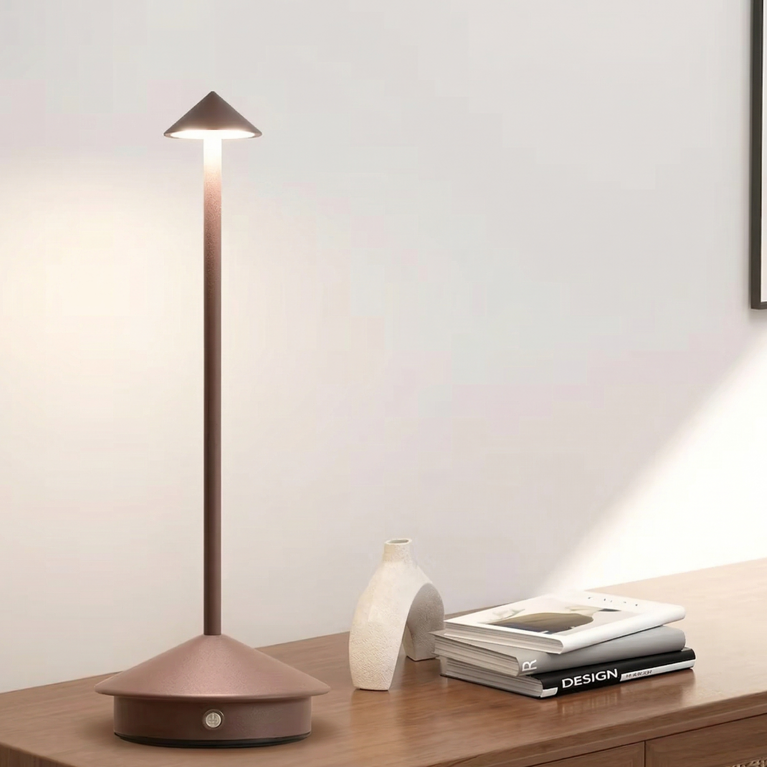 Aland | 11.8" Rechargeable Table Lamp | 360° Cordless LED Touch Light