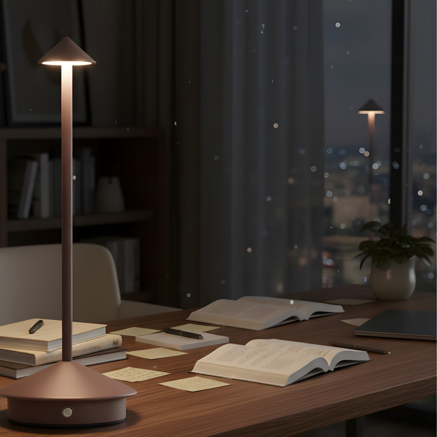 Aland | 11.8" Rechargeable Table Lamp | 360° Cordless LED Touch Light