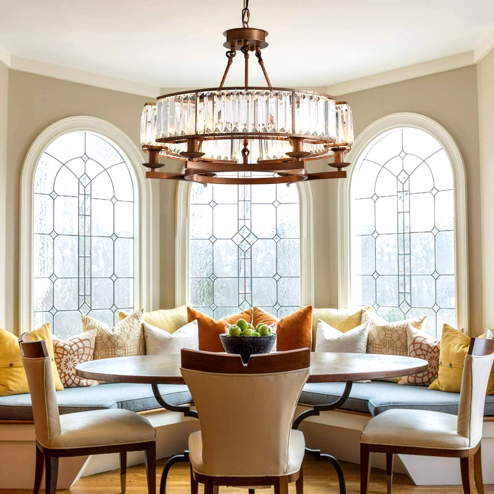 Vintage luxury bronze color chandelier