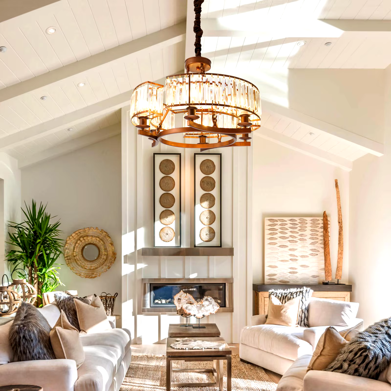 Vintage luxury bronze color chandelier