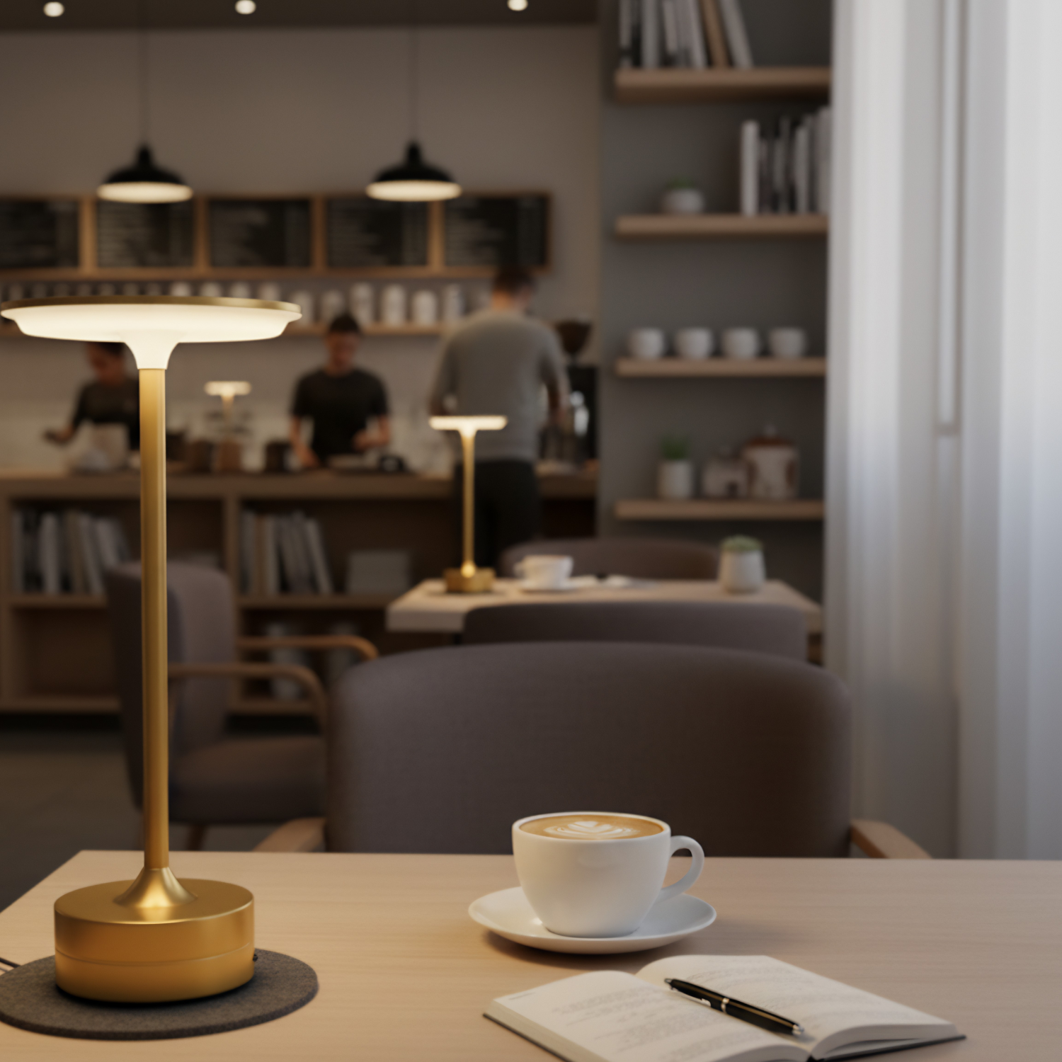 Senja | 11" LED Table Lamp with Touch Sensor 3-Color Dimmable Night Light