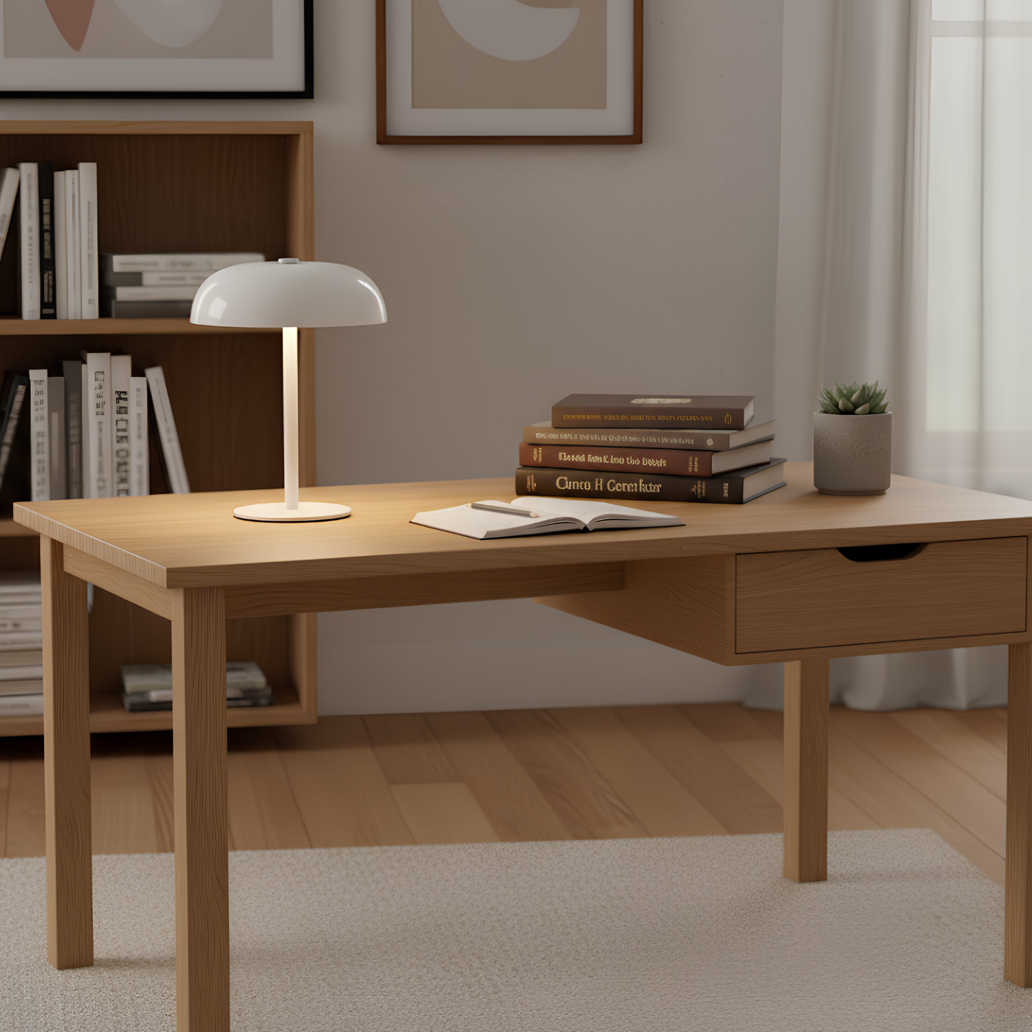 Tampere | 8" Wireless Mushroom Lamp | Touch & Dimmer Control
