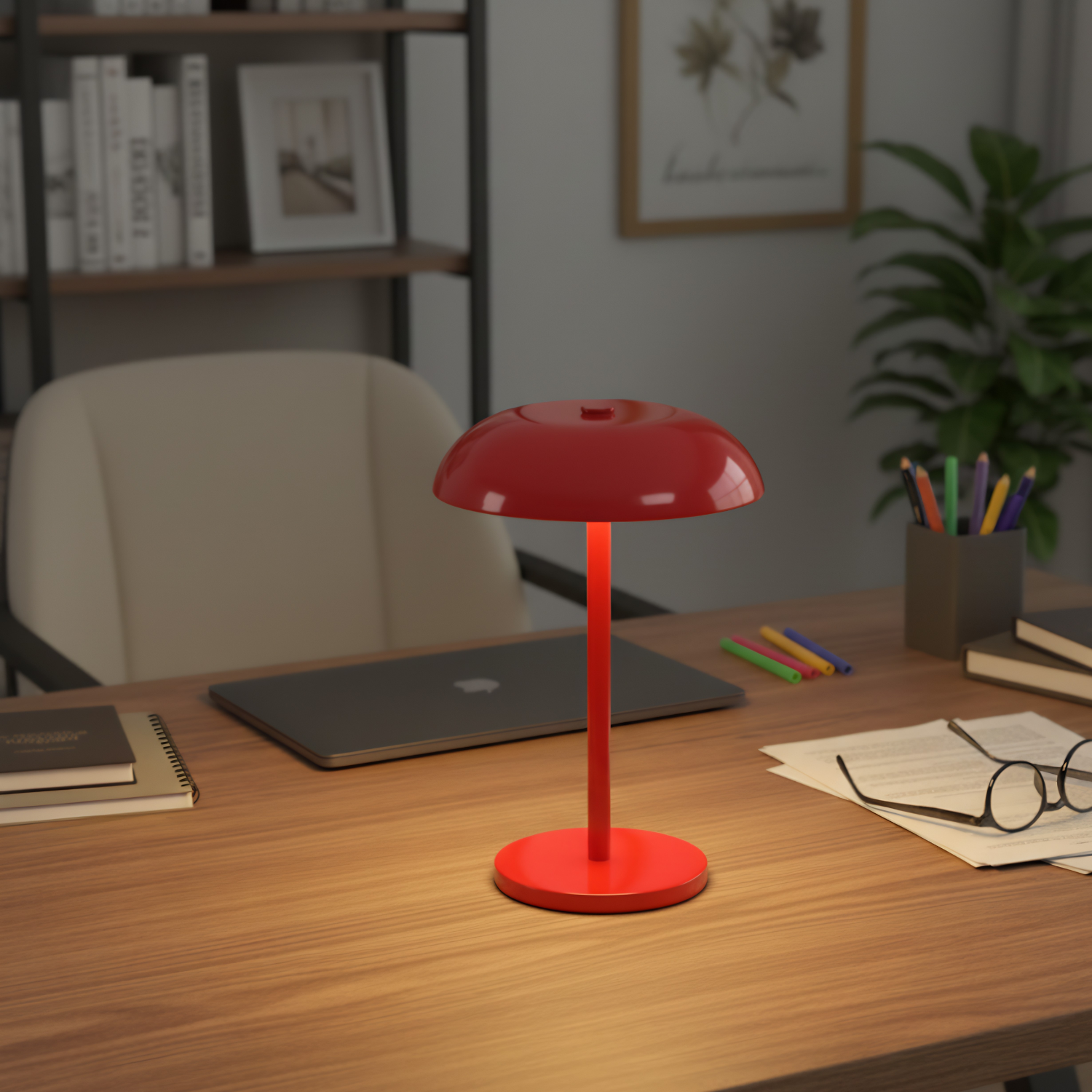 Tampere | 8" Wireless Mushroom Lamp | Touch & Dimmer Control