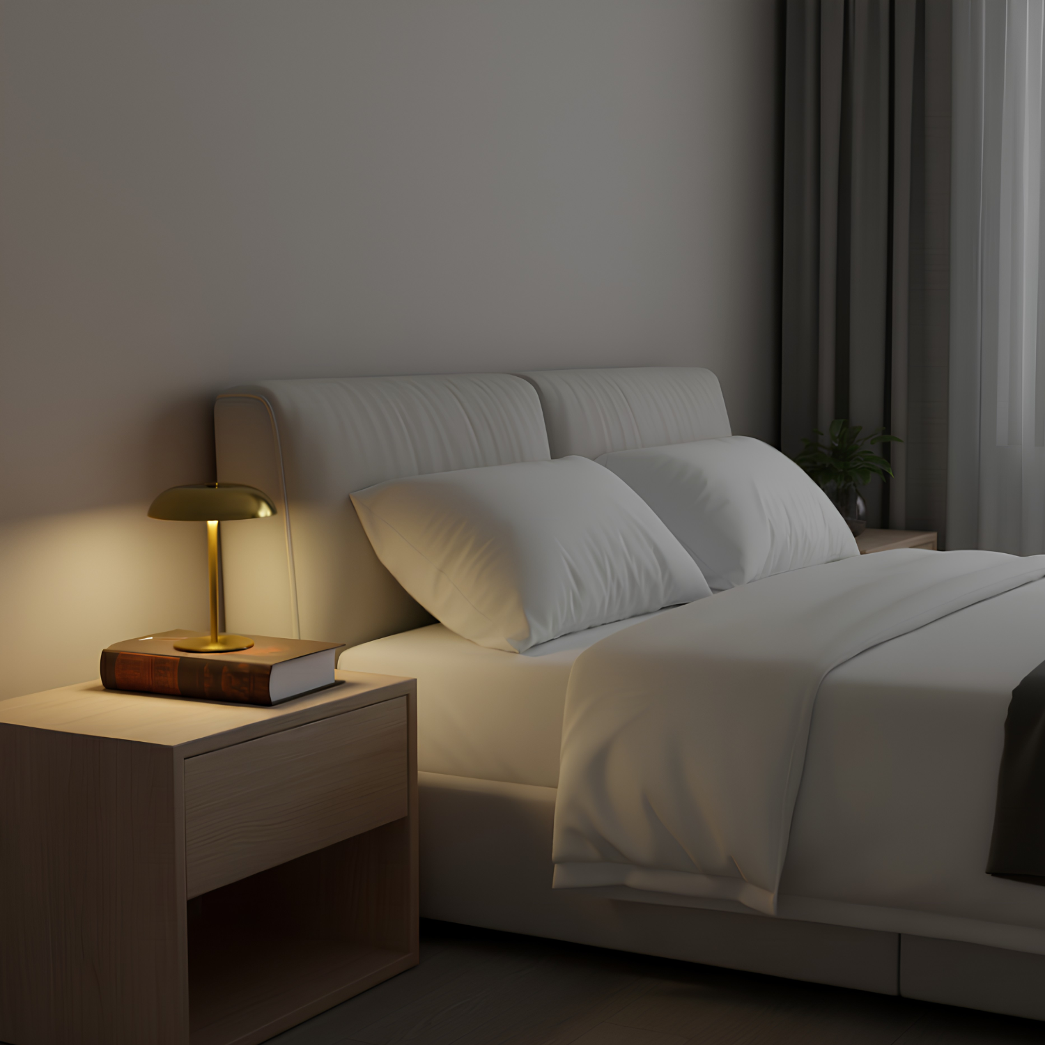 Tampere | 8" Wireless Mushroom Lamp | Touch & Dimmer Control