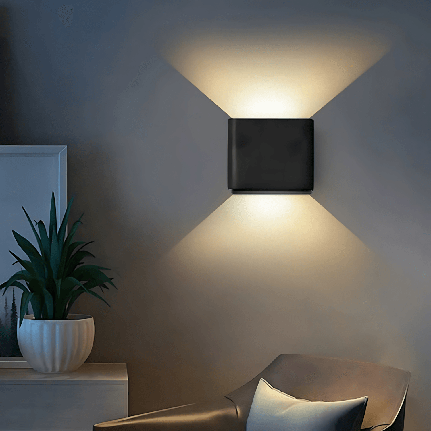 Original 5" Minimalistic Square Wall Lamp