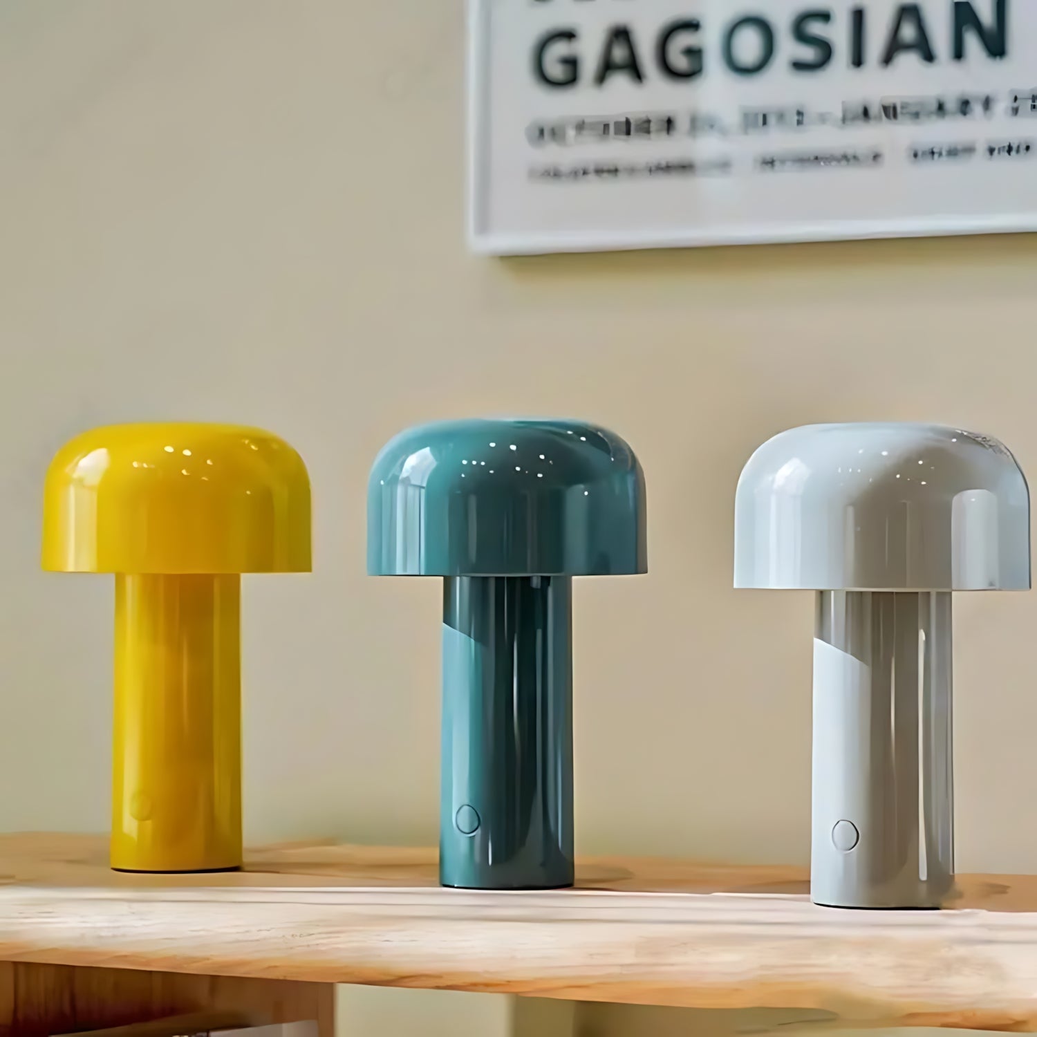 Schwaz - Wireless Touch Control LED Mushroom Table Lamp with USB