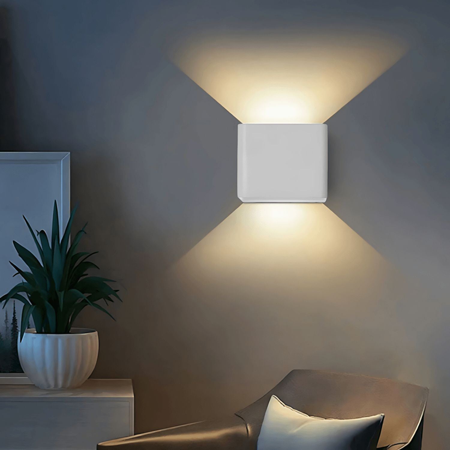 Original 5" Minimalistic Square Wall Lamp