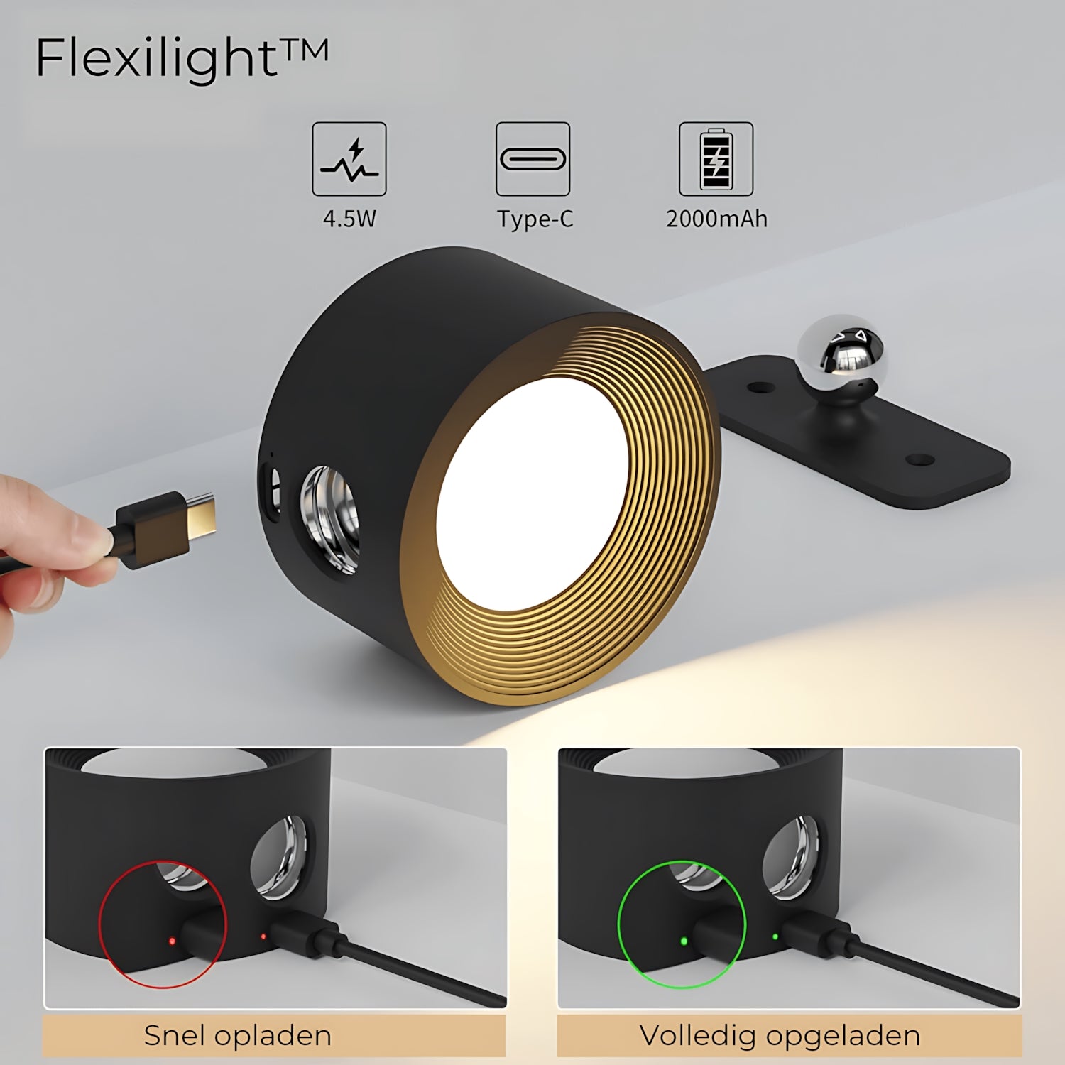 Wireless Rechargeable 360° Wall Lamp