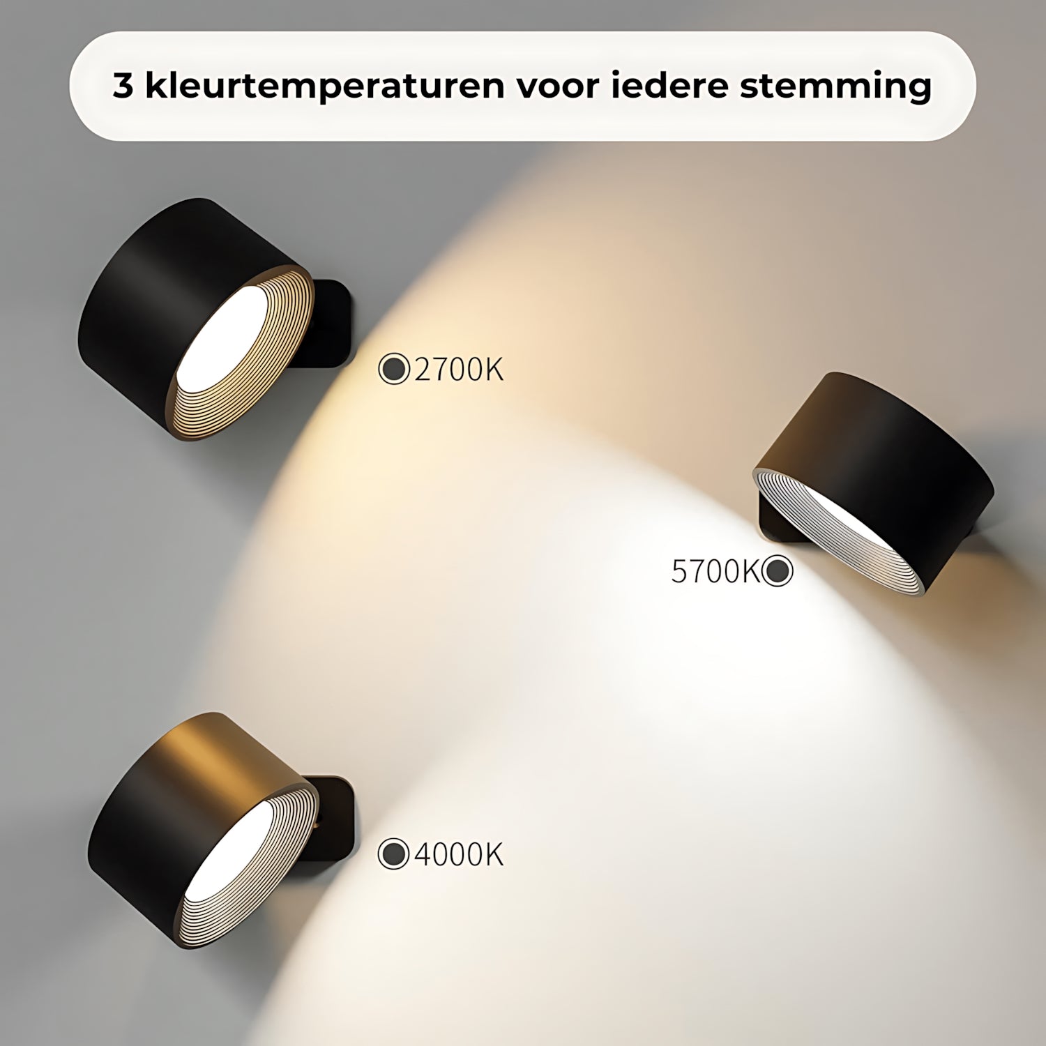 Wireless Rechargeable 360° Wall Lamp