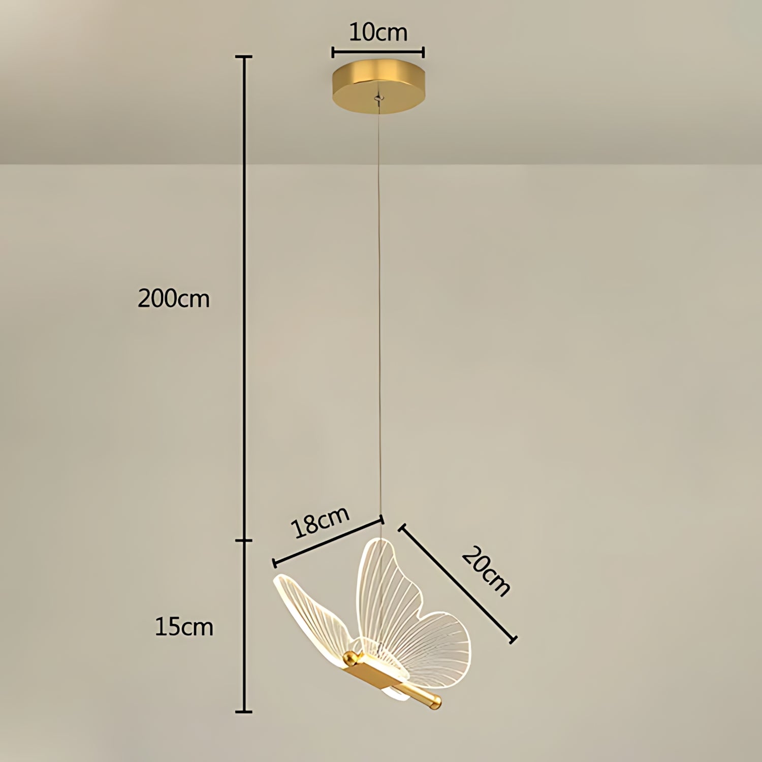 Eisenach - LED Butterfly Pendant Lamp
