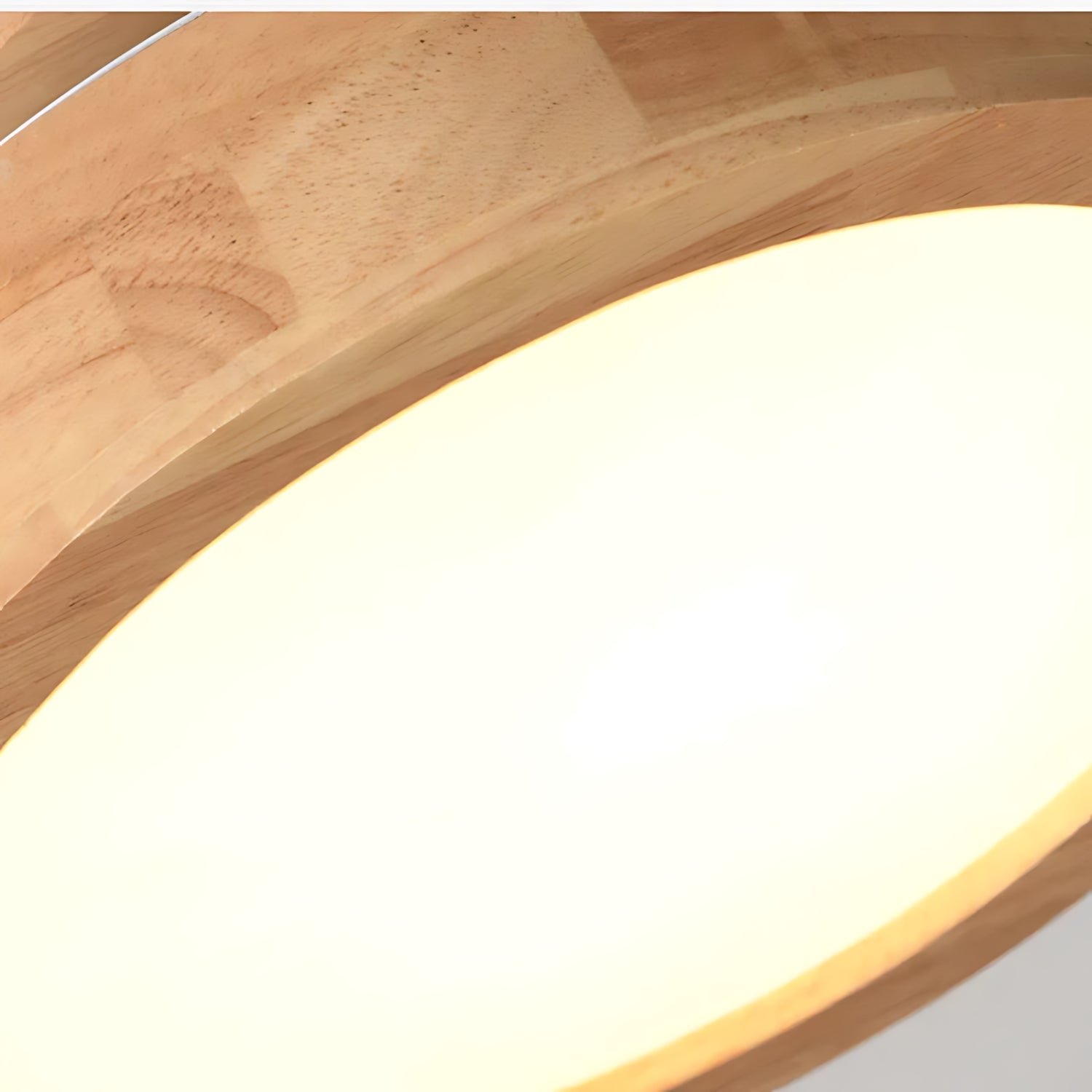 Hollenzollern - Nordic Glow Round Scandinavian Wooden Ceiling Lamp