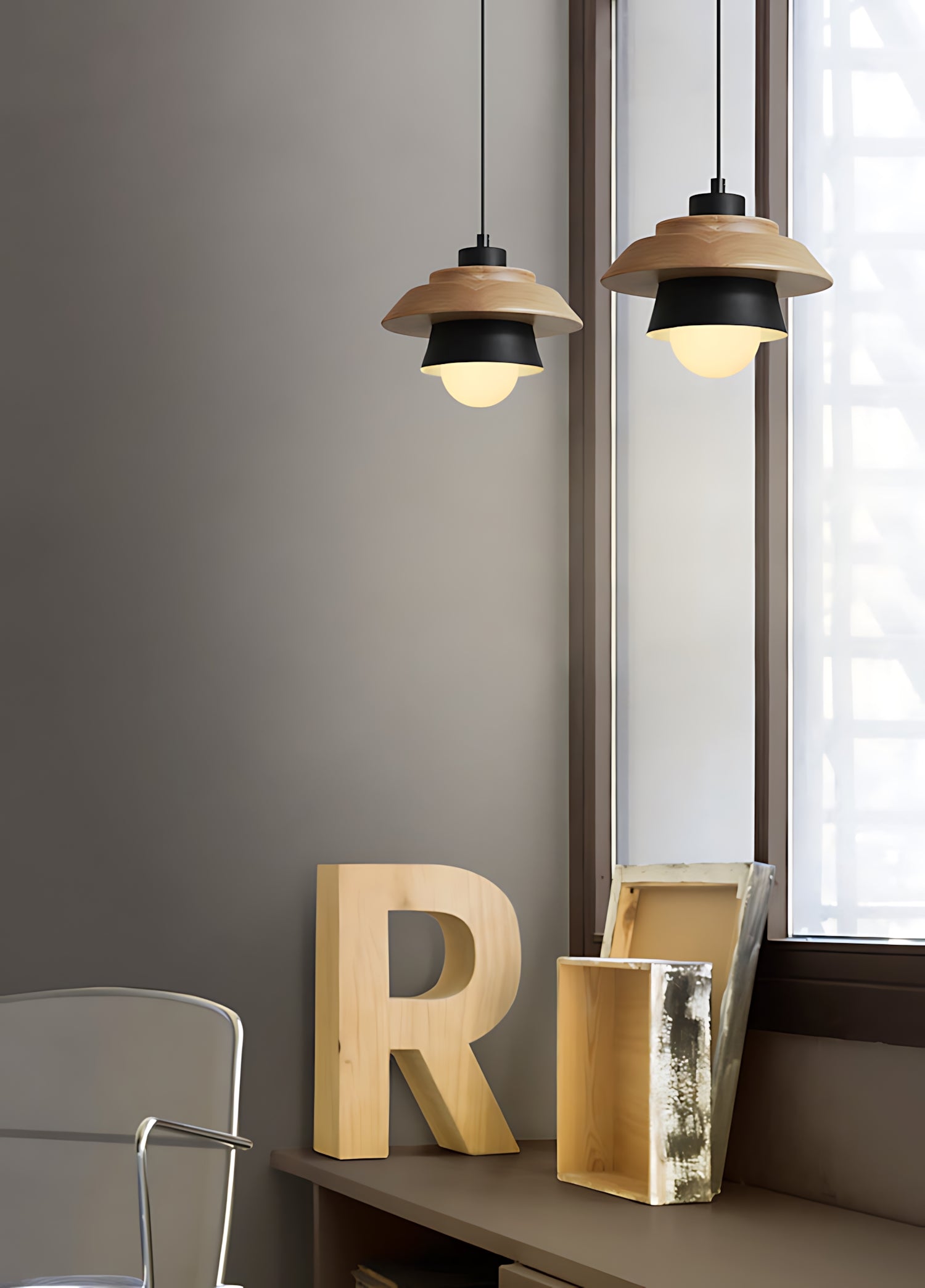 Rothenburg - Scandinavian Wooden Pendant Lamp