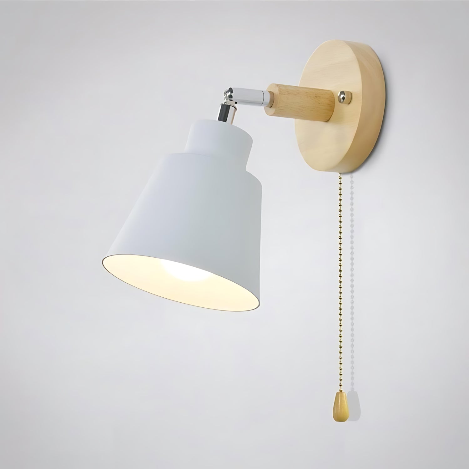 Adjustable Wall Lamp with Pull Chain Switch