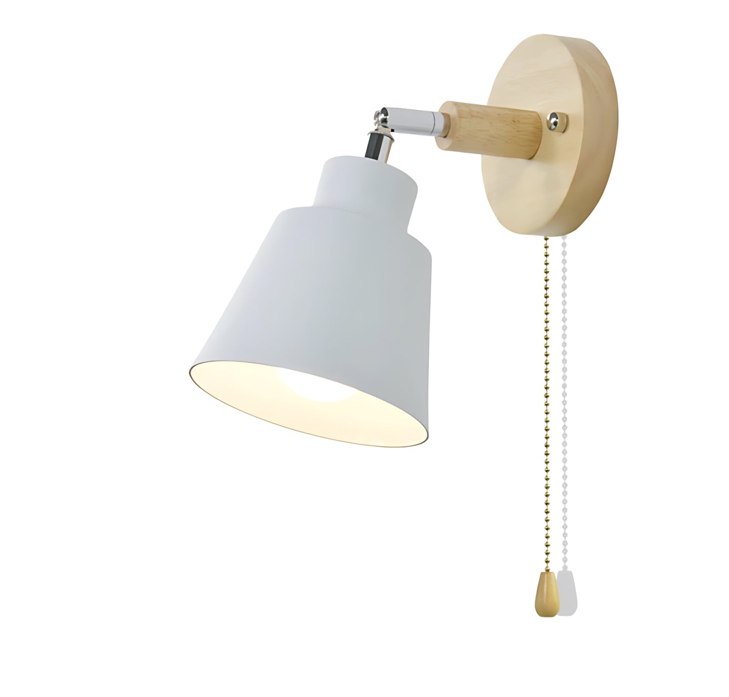 Adjustable Wall Lamp with Pull Chain Switch