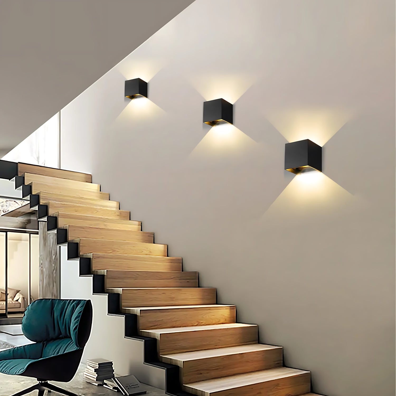 Lichtenstein - Cube Lamp Wall Light with Sensor