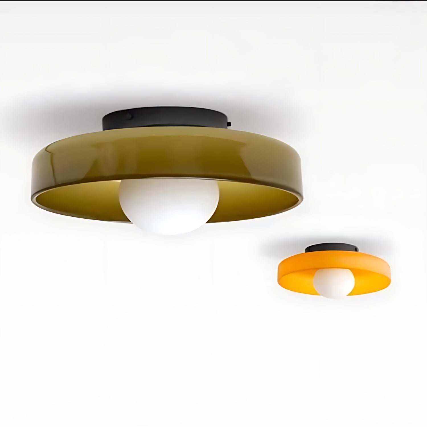 Glass Ceiling Flush Light