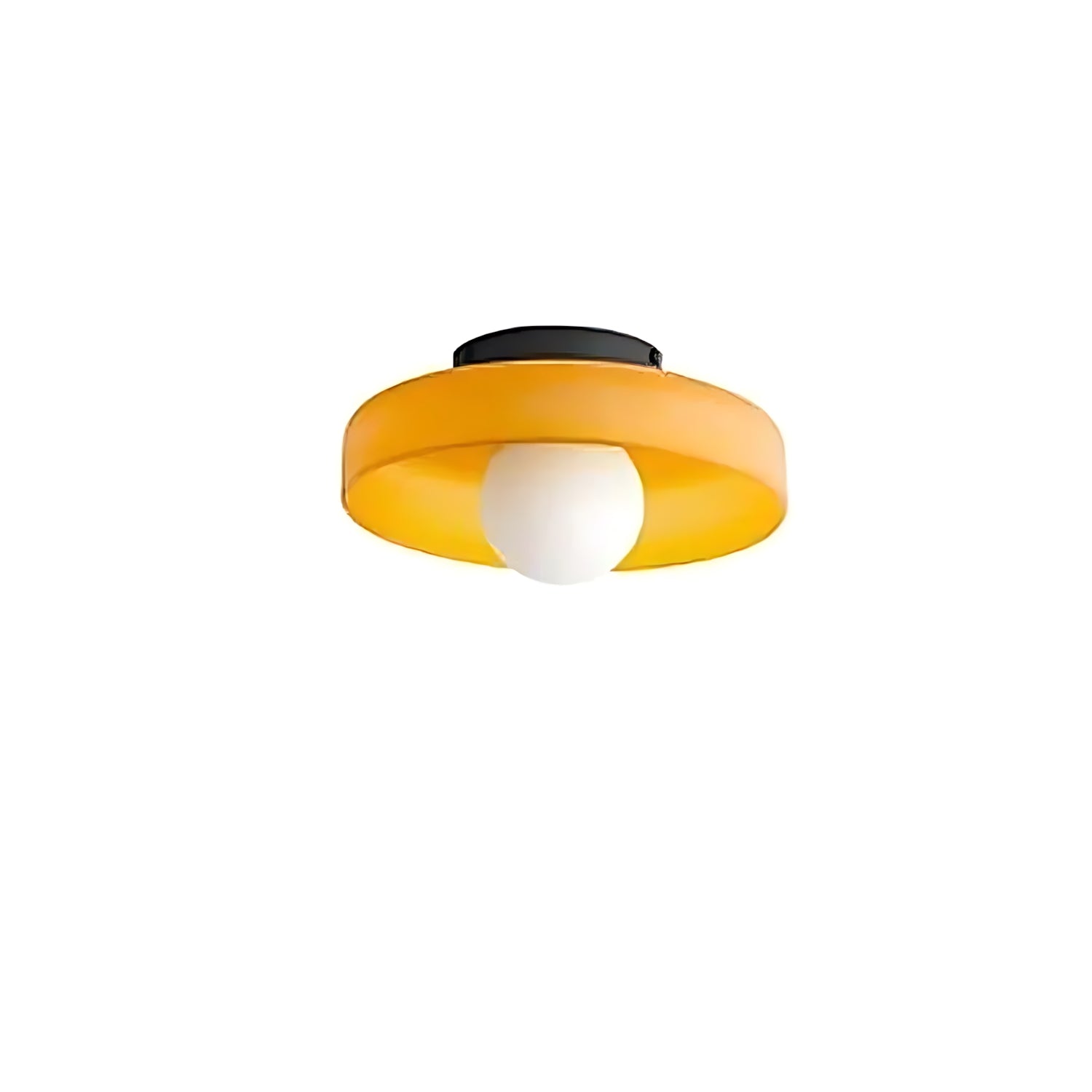 Glass Ceiling Flush Light